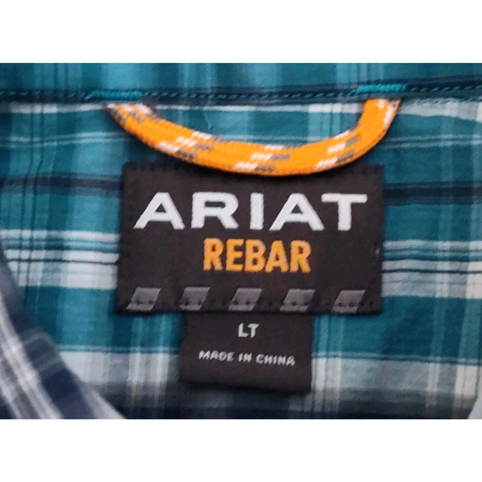 Ariat Ariat Rebar Button-Up Shirt Mens L Tall Plaid Multicolor Pocket Breathable EUC! Size US L / EU 52-54 / 3 - 7 Thumbnail