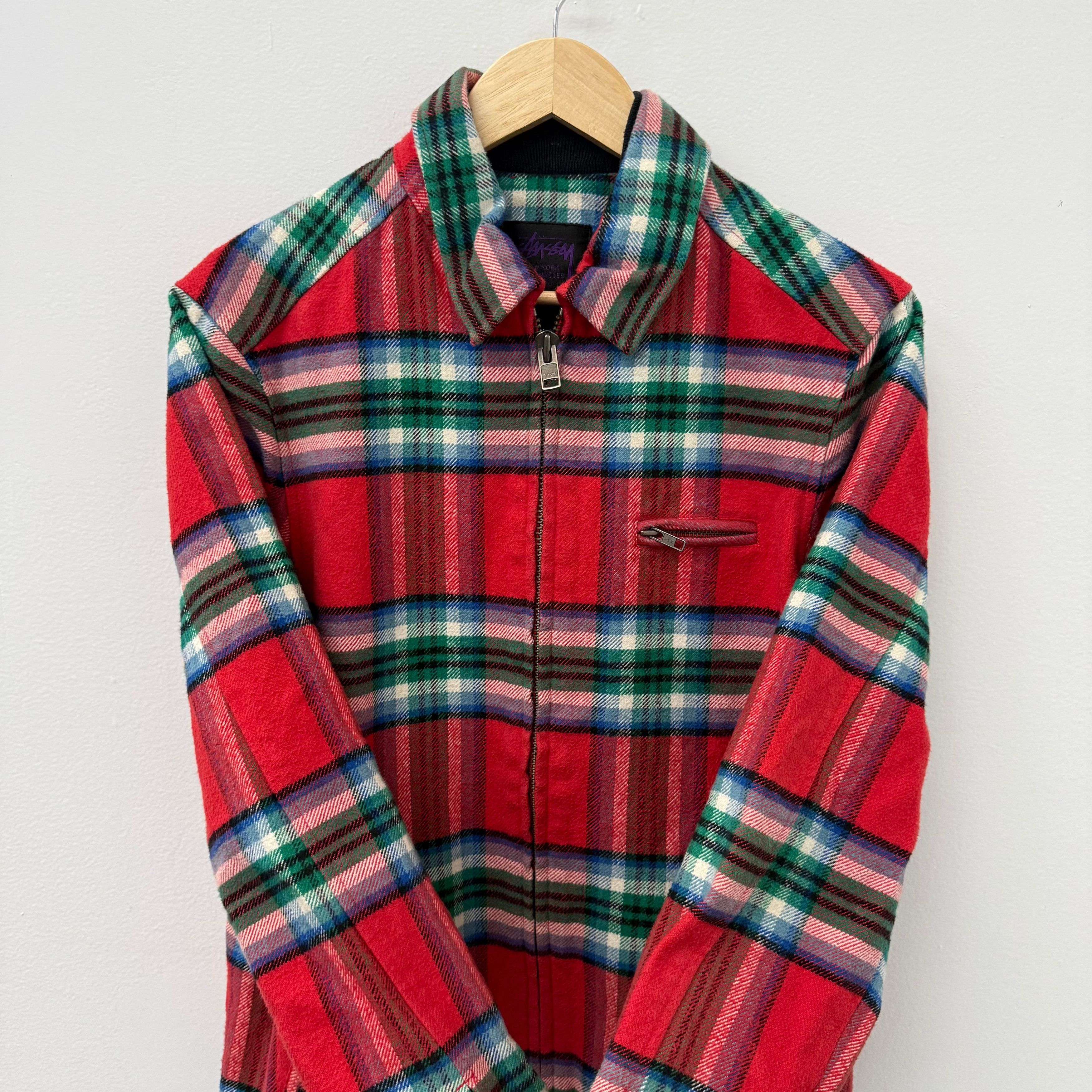 Stussy Stussy Plaid Flannel Work Zip - Size M Size US M / EU 48-50 / 2 - 3 Thumbnail