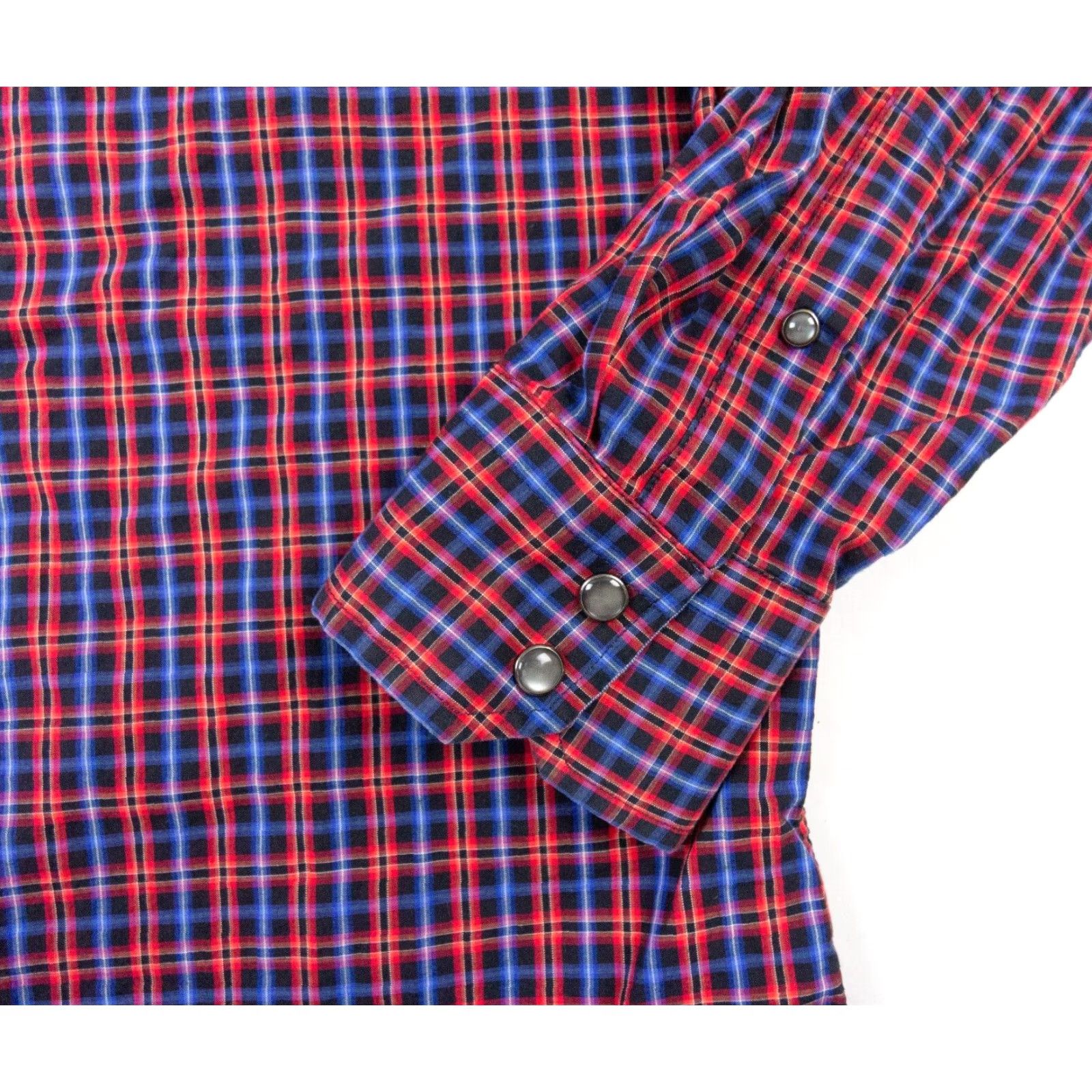 Banana Republic Banana Republic Slim Fit Snap Button Down Shirt Men's Large Multicolor Plaid Western Size US L / EU 52-54 / 3 - 4 Thumbnail