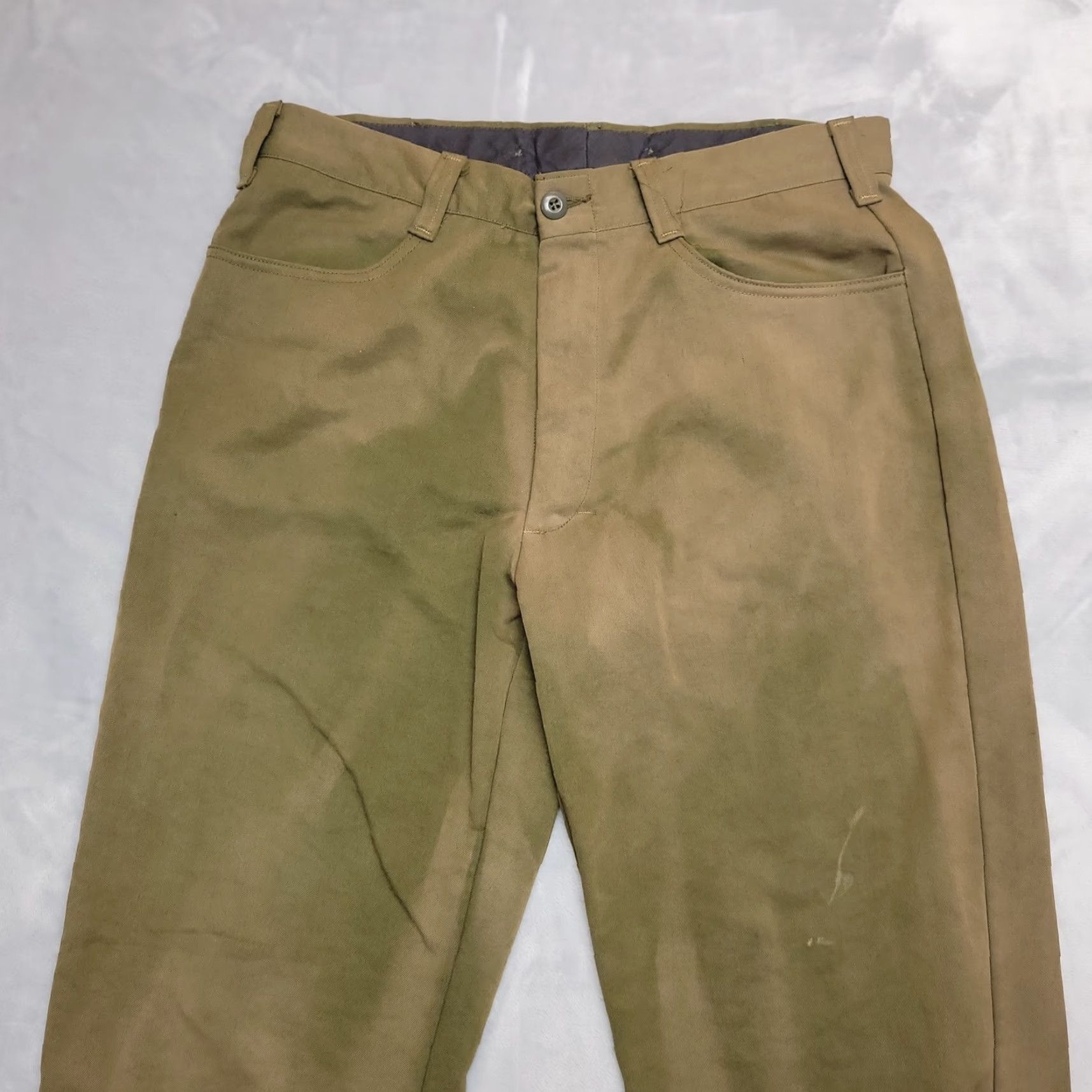 Vintage VINTAGE Terry Fire Fighter Pants 36x34 Green Twill 80s Flame-Resistant Chino Unisex Adults Mens Womens Girls Boys Size US 36 / EU 52 - 4 Thumbnail