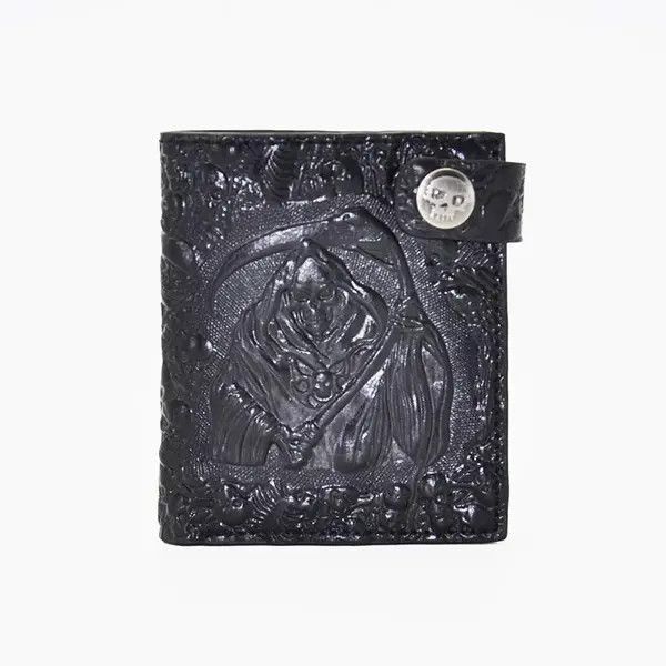 Japanese Brand Retro Biker Purse Devil Skull Death Rock Wallet Size ONE SIZE - 4 Thumbnail
