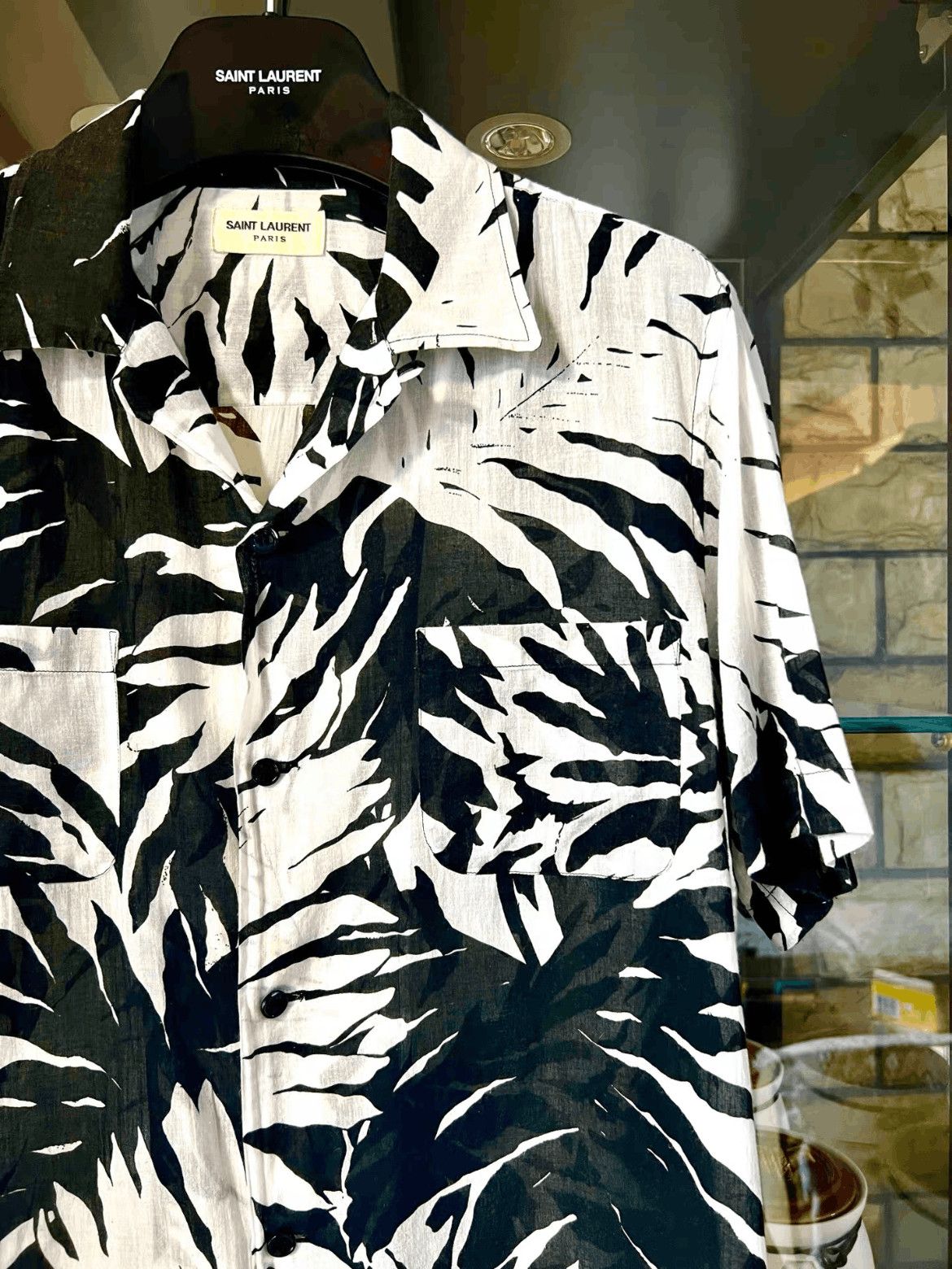 Saint Laurent Paris Saint Laurent Paris Sz 37 Saint Laurent Paris 16SS Palm Tr Size US S / EU 44-46 / 1 - 2 Thumbnail