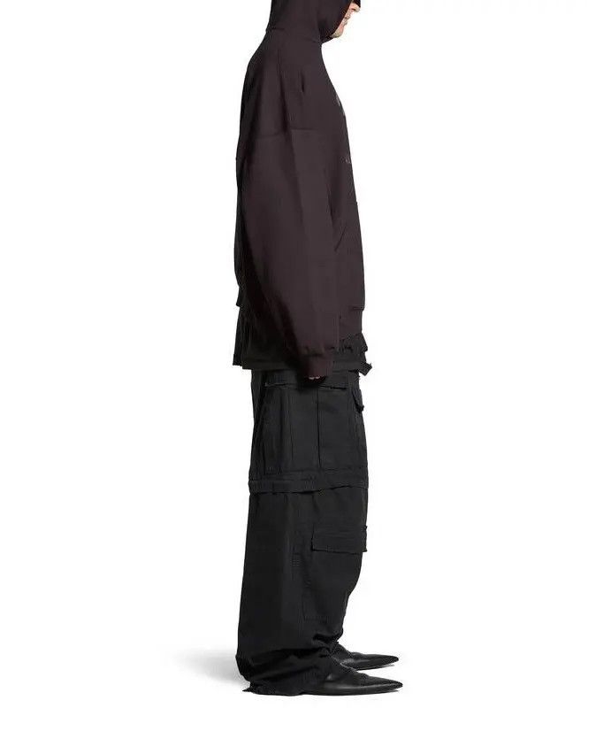 Balenciaga o1mt1gz0125 Lo_ve Hoodie Oversized in Dark Brown Size US S / EU 44-46 / 1 - 4 Thumbnail