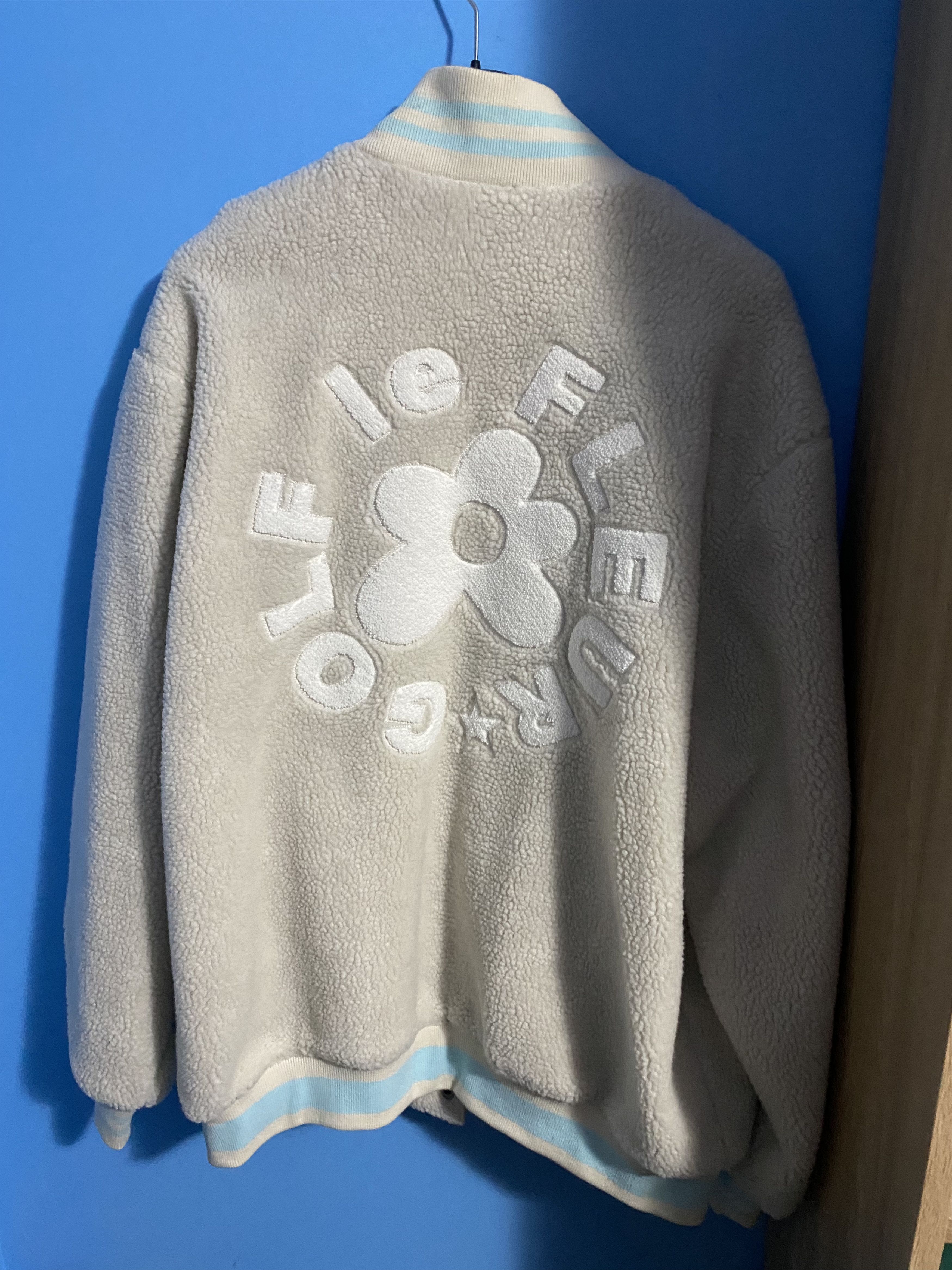 Converse × Golf le Fleur Golf Le Fleur* X Converse Sherpa Varsity Jacket Size US XL / EU 56 / 4 - 3 Thumbnail