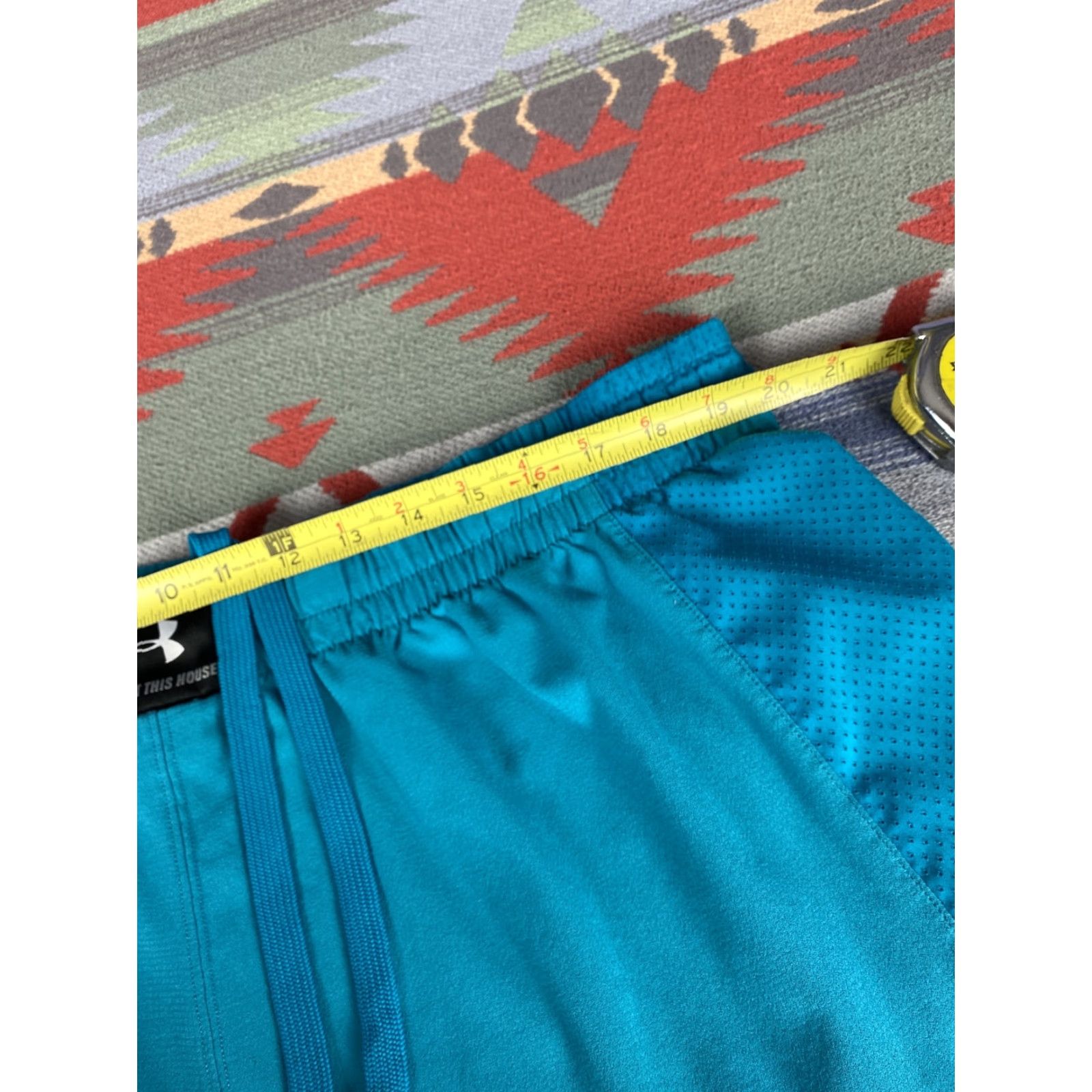 Under Armour VINTAGE UA Under Armour Mens Athletic Shorts Gym Basketball Loose XL Aqua Athletic Mens XL Blue Size US 36 / EU 52 - 8 Thumbnail