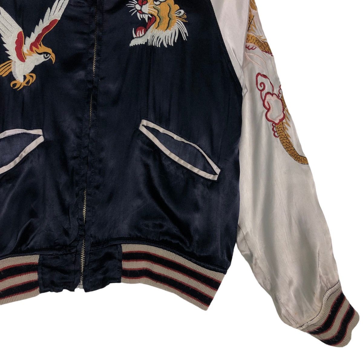 Japanese Brand 🔥Vintage Satin Sukajan Bomber Jacket Big Logo Houston USA Size US M / EU 48-50 / 2 - 5 Thumbnail