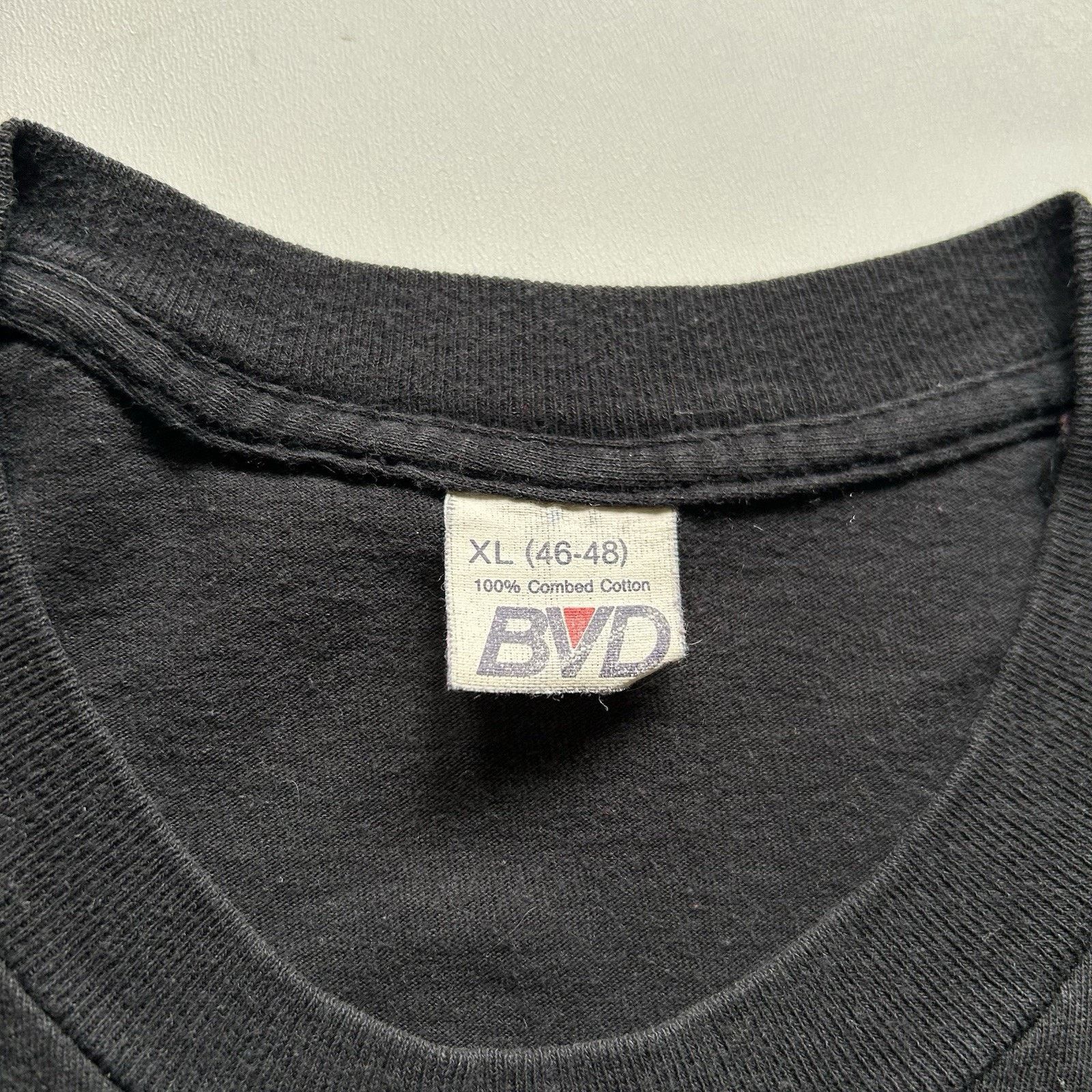 Vintage Vintage Faded Black Pocket T-Shirt Large 90s Single Stitch Size US XL / EU 56 / 4 - 4 Thumbnail