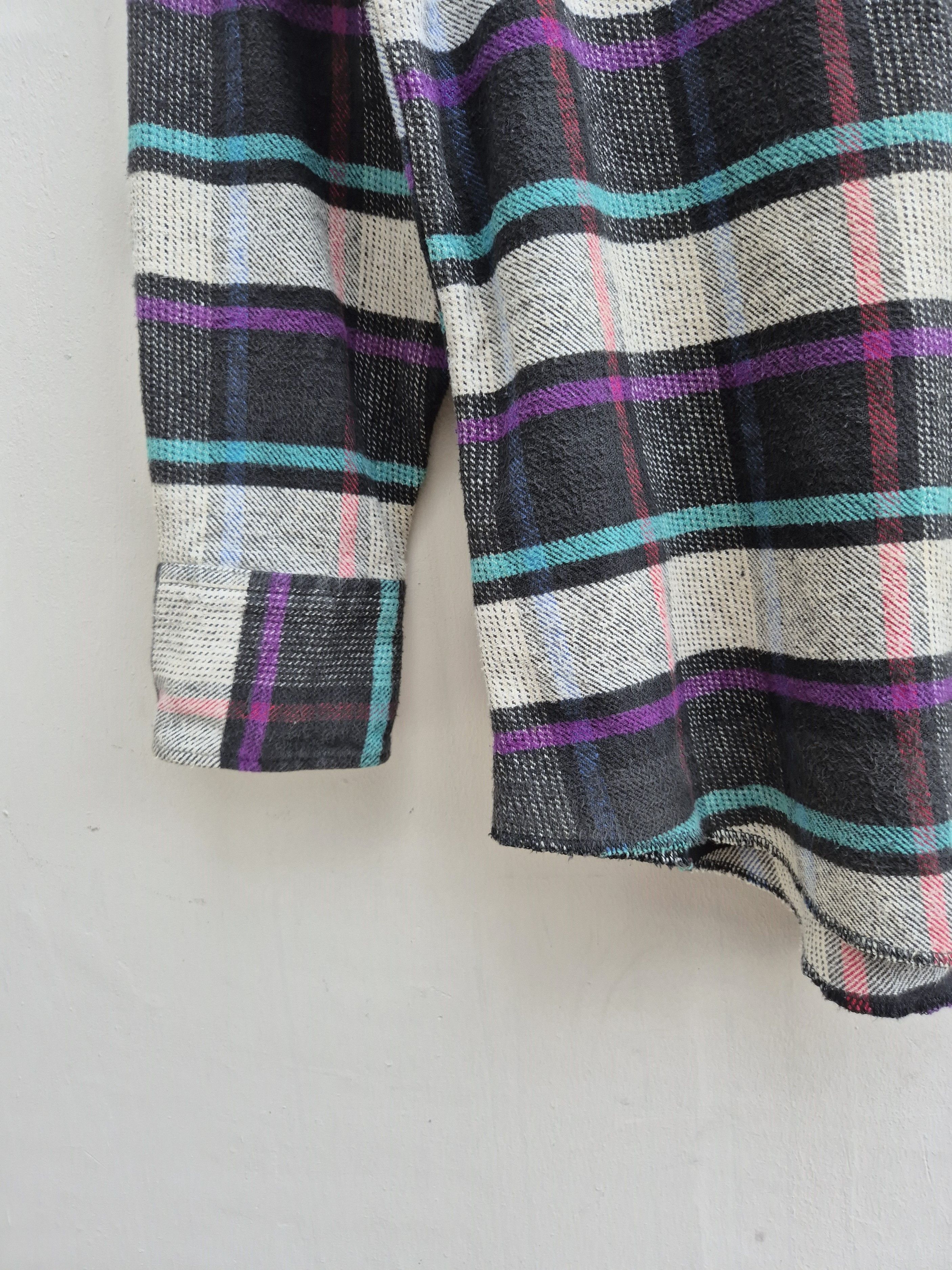 Vintage × Wrangler Wrangler Flannel Western Cowboy Shirt Size US L / EU 52-54 / 3 - 3 Thumbnail