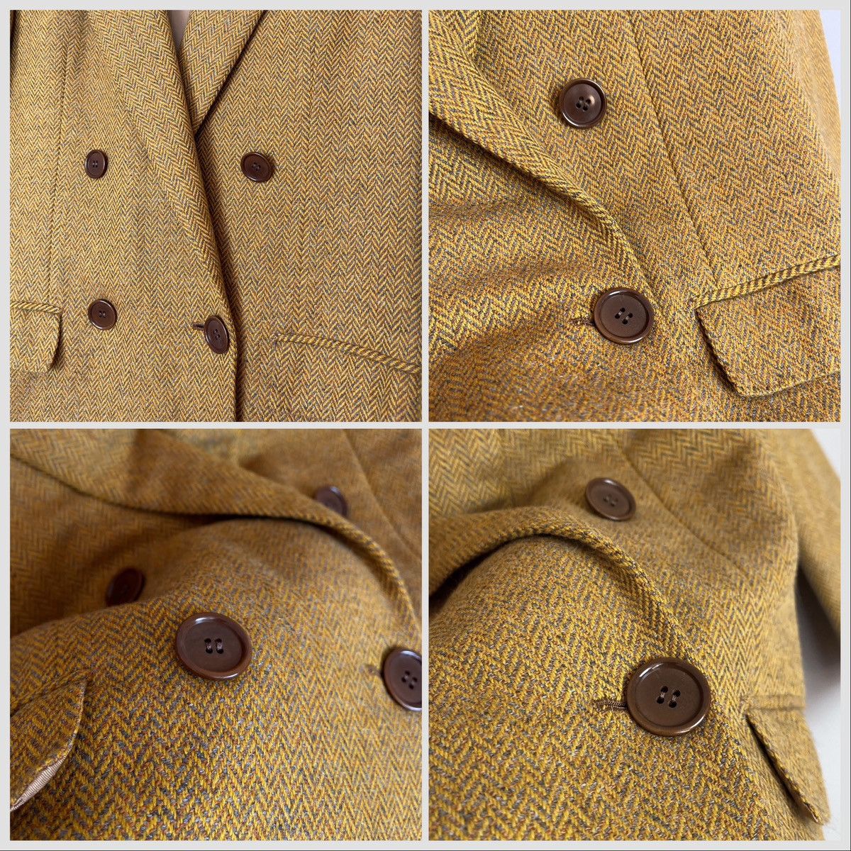Kiton 🔥KITON NAPOLI Double Breasted Herringbone Blazer Size L / US 10 / IT 46 - 5 Thumbnail