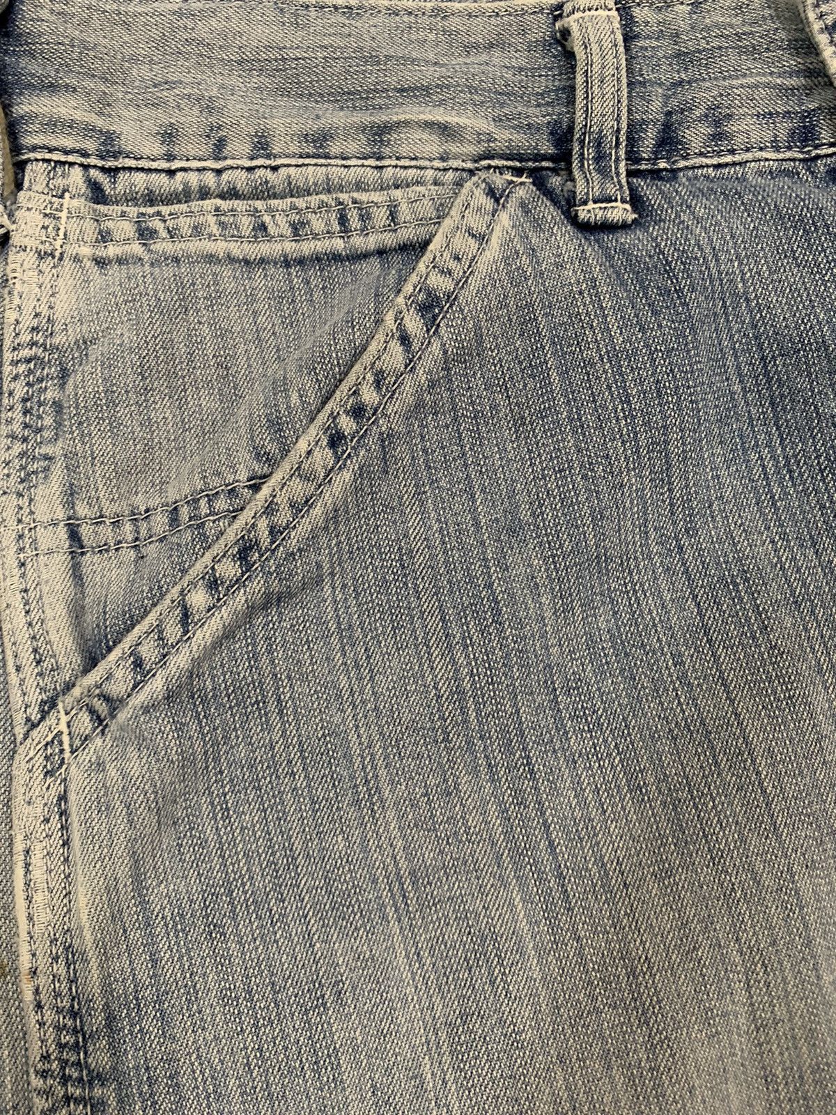 Edwin Rare Vintage Edwin Faded Baggy Frayed Leg Carpenter Jeans Size US 31 - 6 Thumbnail