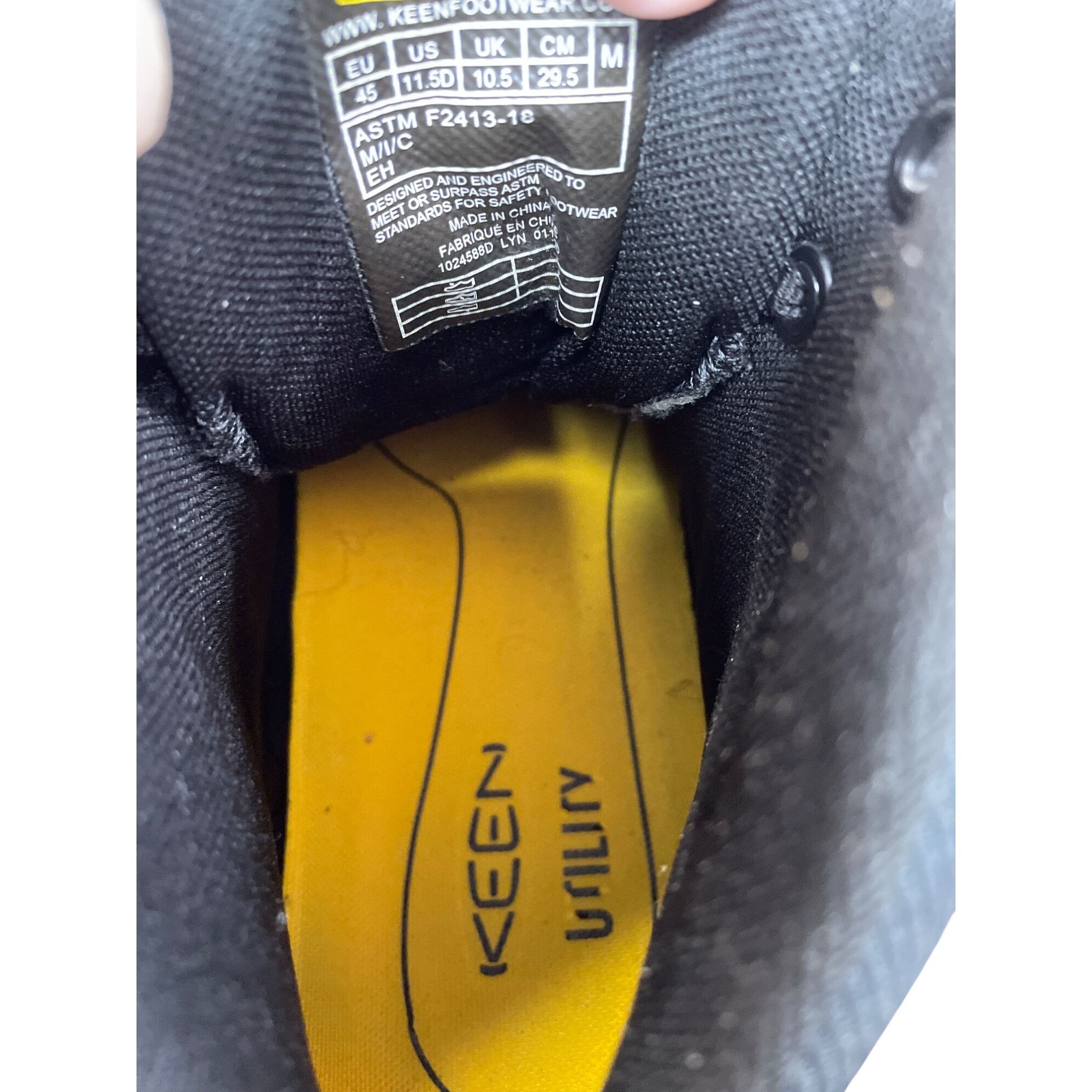 KEEN Keen Utility Mens black Carbon Fiber Toe Work Boots Size 11. Size US 11.5 / EU 44-45 - 8 Thumbnail