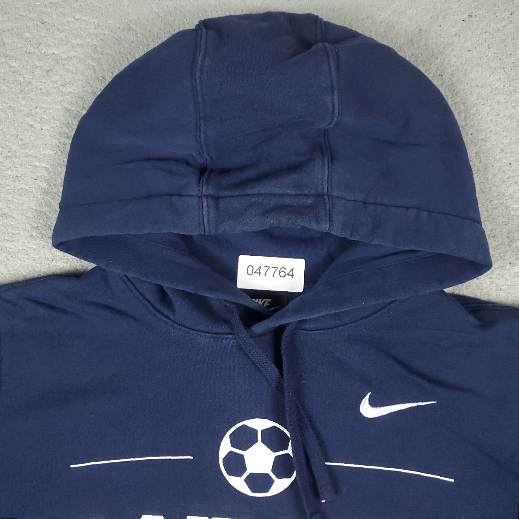 Nike Nike Hoodie Womens M Blue Swoosh Pullover Logo Mock Neck Drawstring Regular Sweatshirt Crew Neck Knitted Sweatshirt All Seasons Size M / US 6-8 / IT 42-44 - 3 Thumbnail