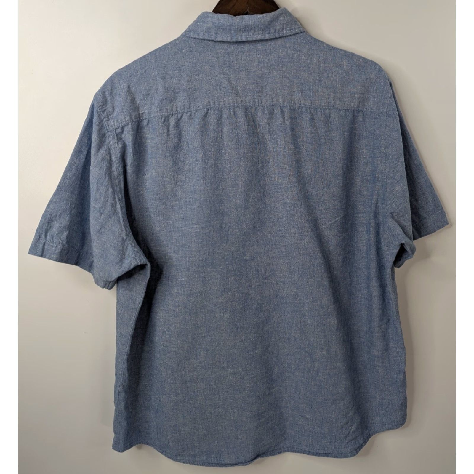 Croft & Barrow VINTAGE Croft & Barrow Linen Shirt Mens L Short Sleeve Button-Down Blue Easy Care Size US L / EU 52-54 / 3 - 2 Thumbnail