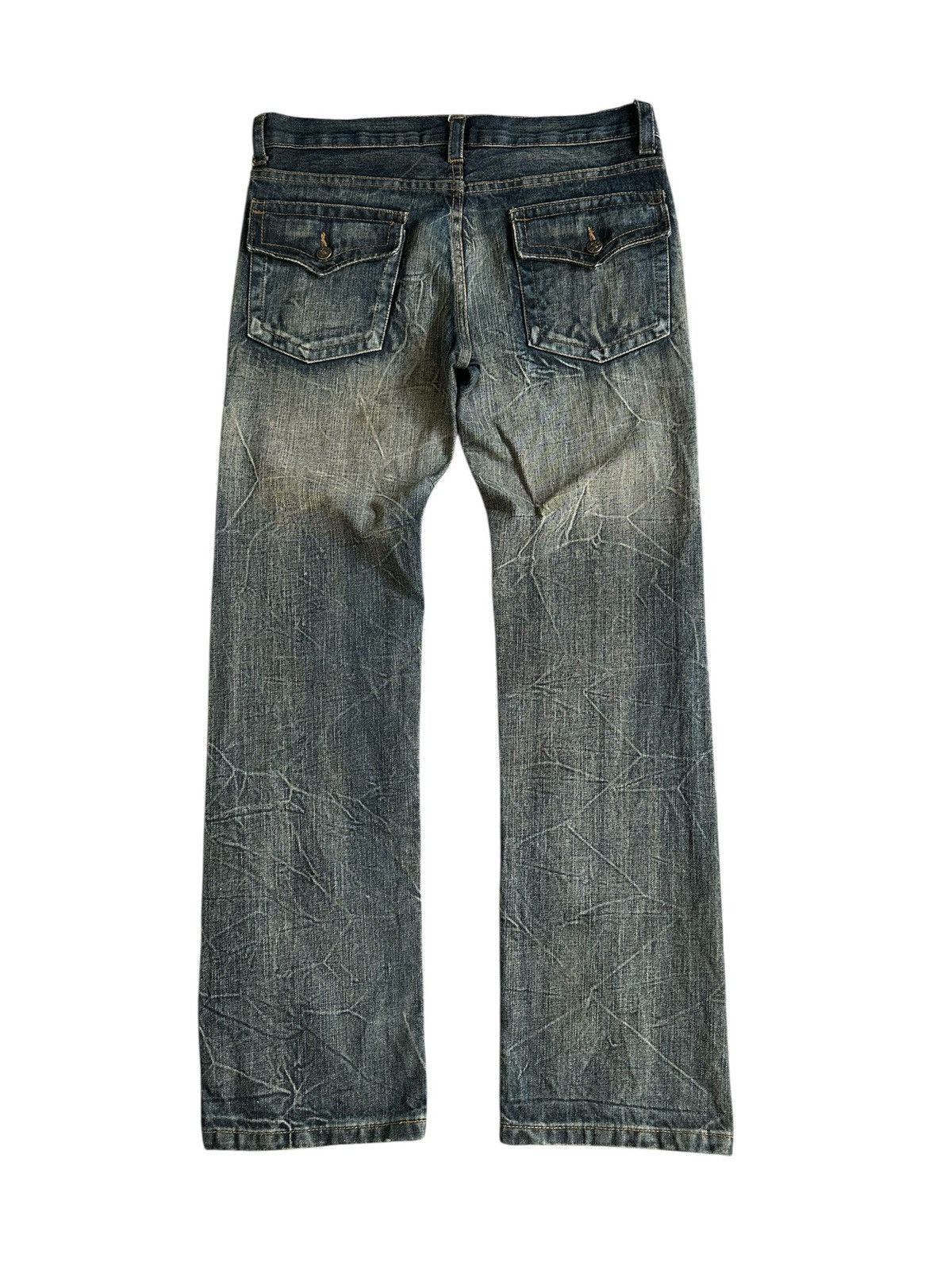 Japanese Brand 🔥Jrock / Vkei🔥 - K.U.I Co. Ltd mudmax denim jeans Size US 35 - 4 Thumbnail