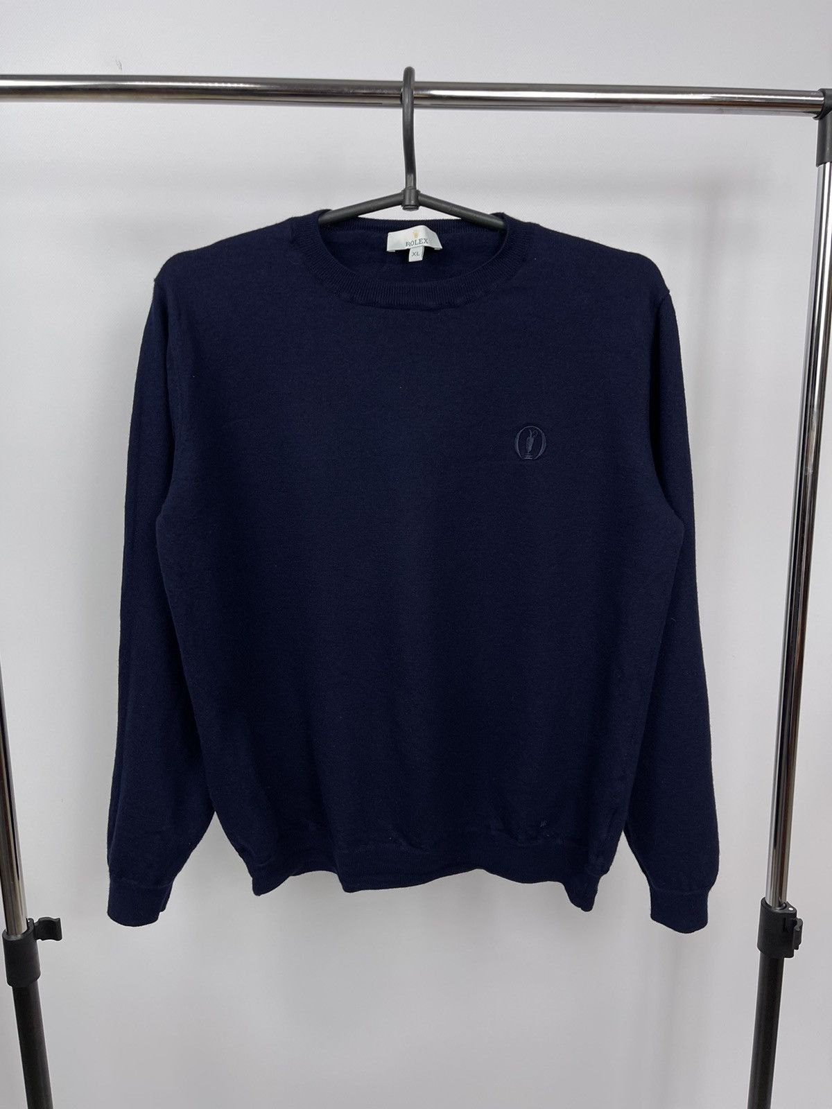 Rolex Rolex Jumper Women’s Size XL Navy Blue 100% Extra fine Wool Size XL / US 12-14 / IT 48-50 - 1 Thumbnail