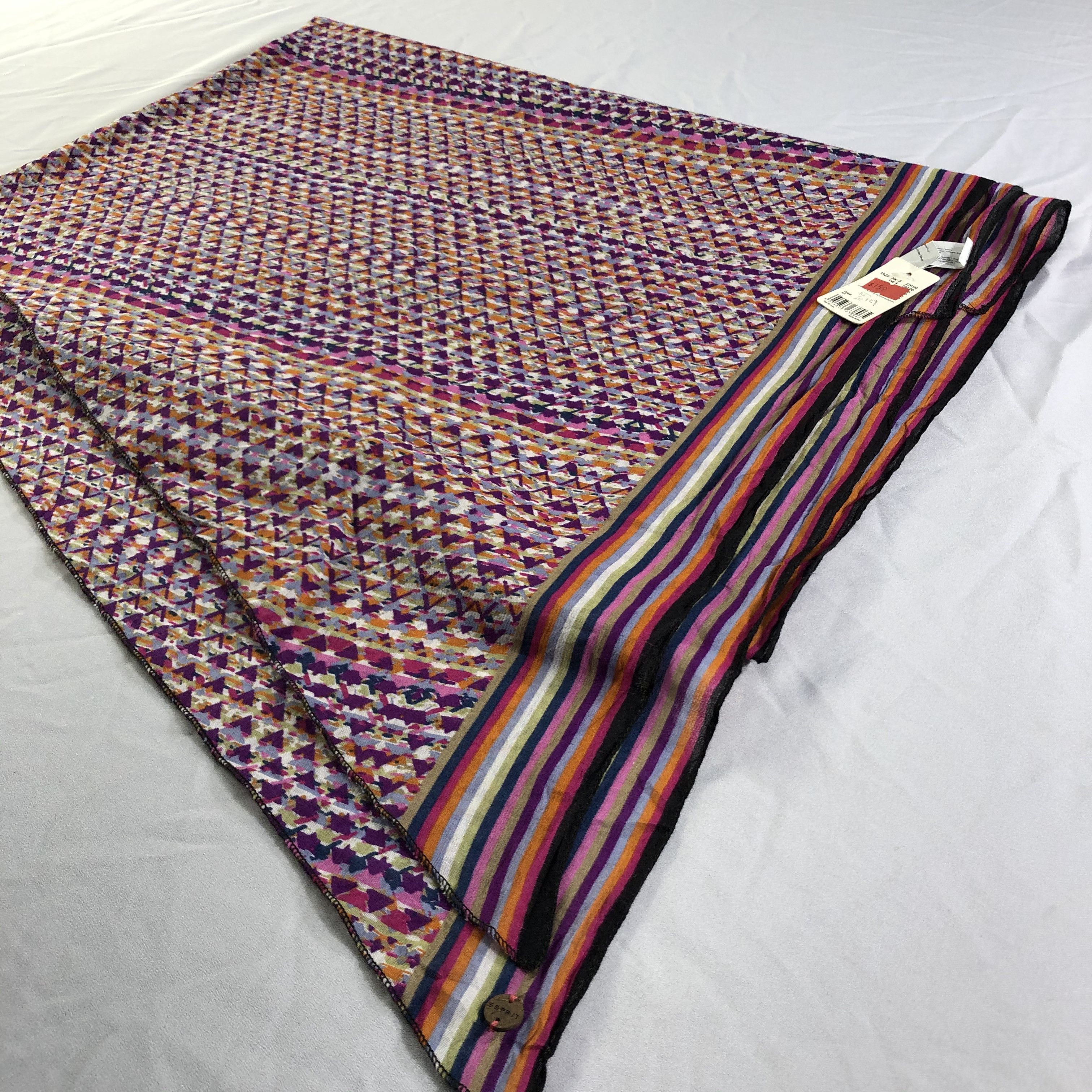 Esprit × Vintage Vintage Esprit Silk Scarf Size ONE SIZE - 3 Thumbnail