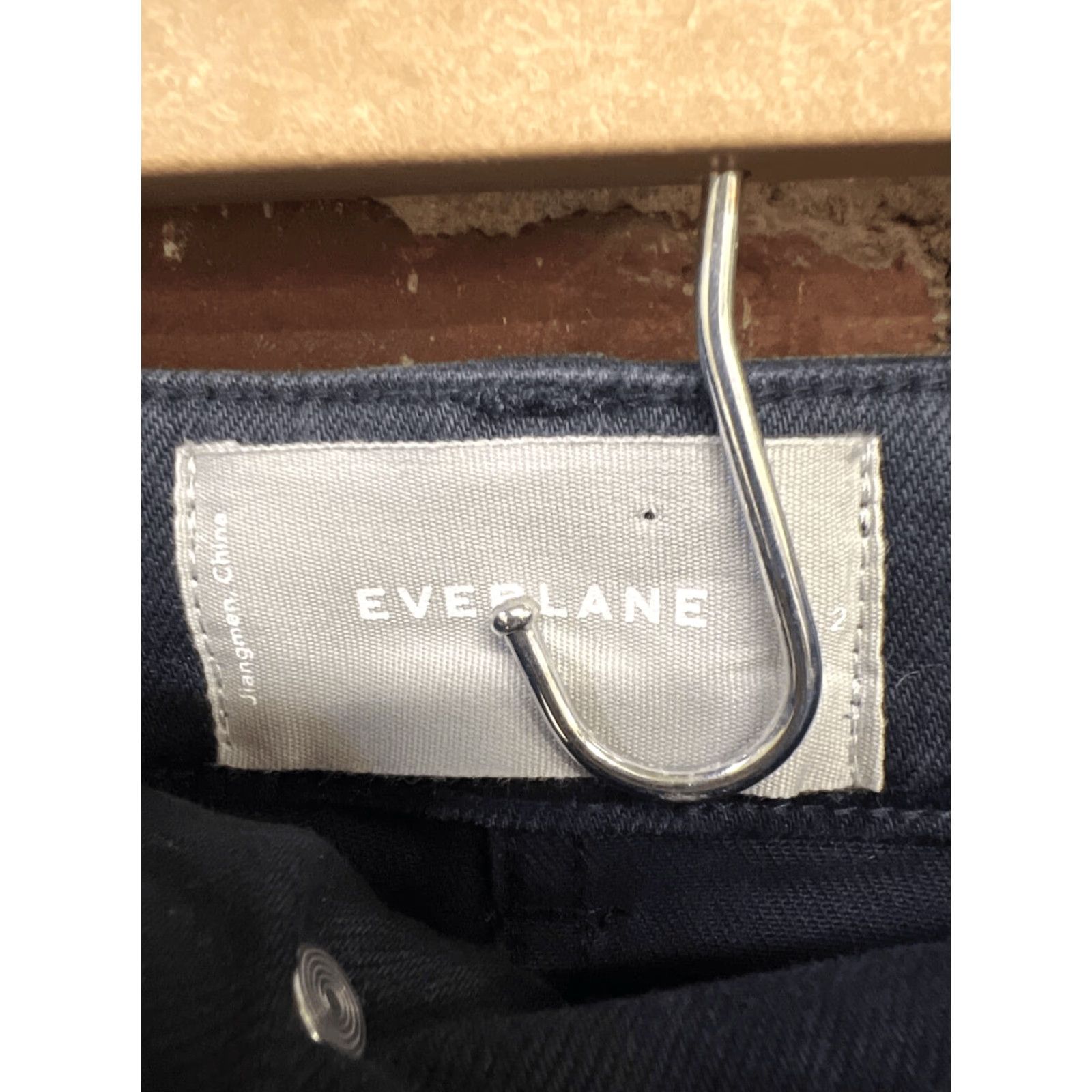 Everlane VINTAGE Everlane Pants Wide-Leg Cropped Denim Blue 2 Womens Regular NWT Fall Spring Summer Winter Size 26" / US 2 / IT 38 - 3 Thumbnail