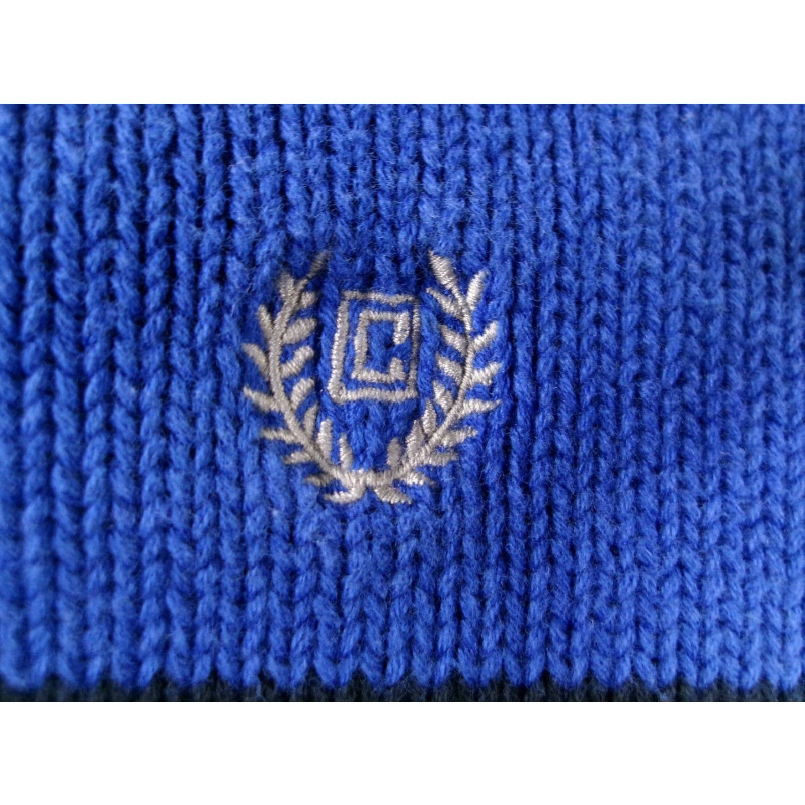 Chaps Chaps Sweater Mens Medium Blue Black White Stripe Pullover Cotton Logo 1/4 Zip Mock Neck Knitted Knit All Seasons Classic Preppy Size US M / EU 48-50 / 2 - 3 Thumbnail