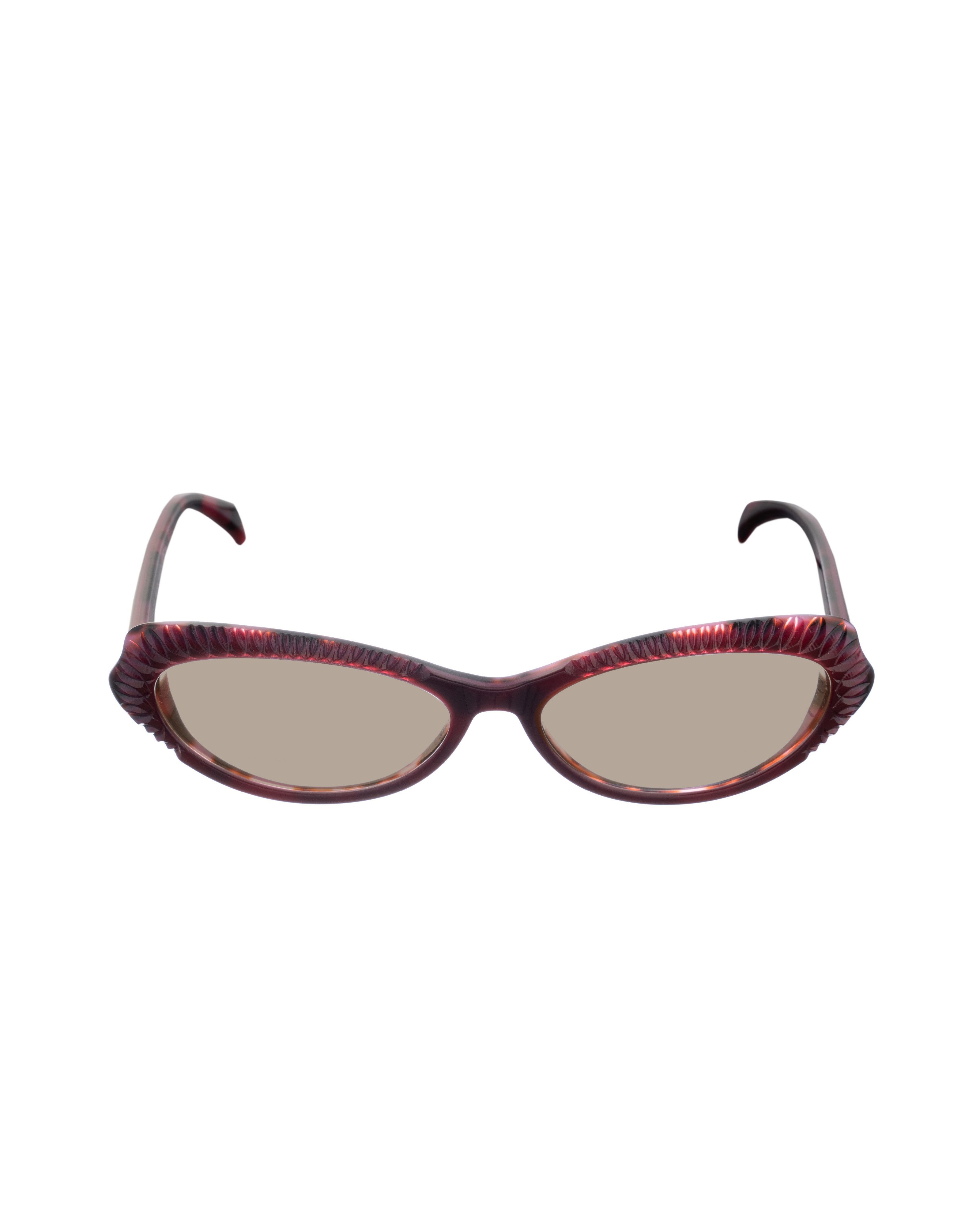 Alexander McQueen Alexander McQueen 90s Violet 3D Cat-Eye Sunglasses Size ONE SIZE - 2 Thumbnail