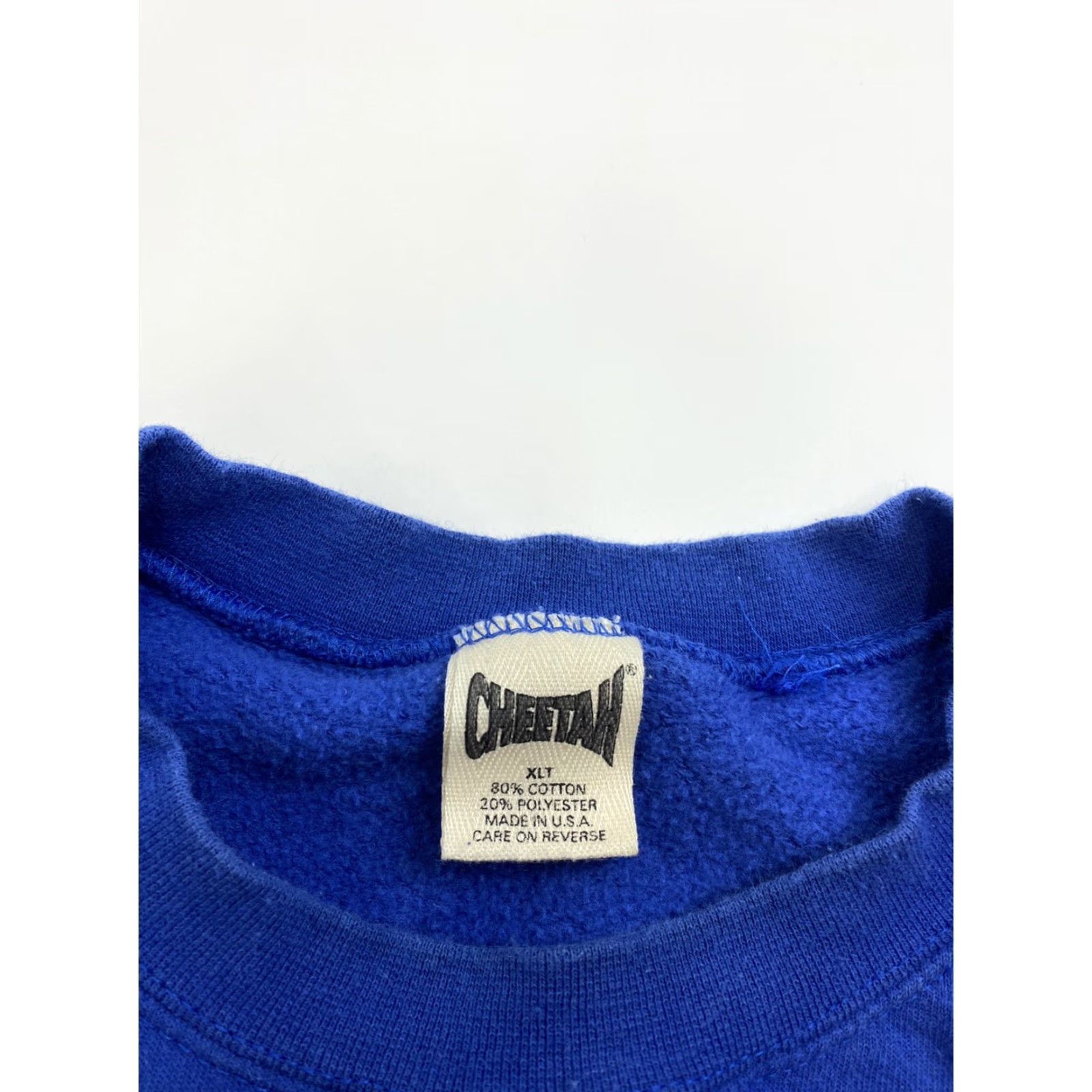 Vintage VINTAGE Cheetah Sweatshirt Mens XLT Blue Crew Neck Pullover Regular Size Size US XL / EU 56 / 4 - 4 Thumbnail