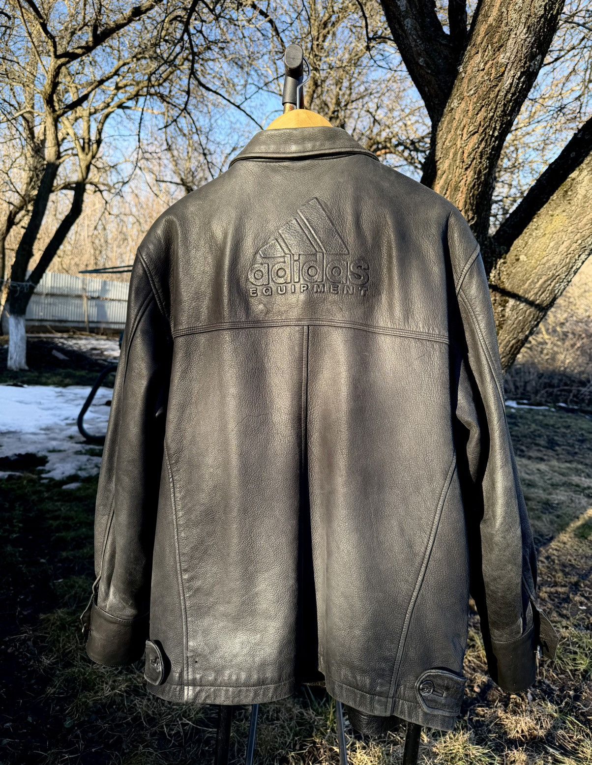 Adidas Vintage adidas equipment leather jacket ss90 Size US M / EU 48-50 / 2 - 3 Thumbnail