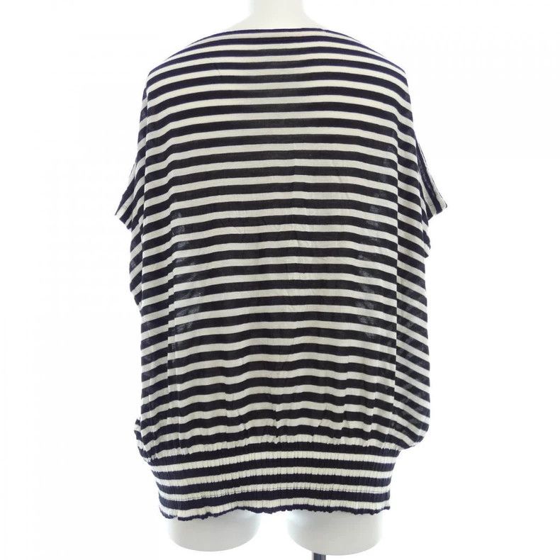Issey Miyake Issey Miyake size:3 Black and white striped tapered top Size S / US 4 / IT 40 - 2 Thumbnail