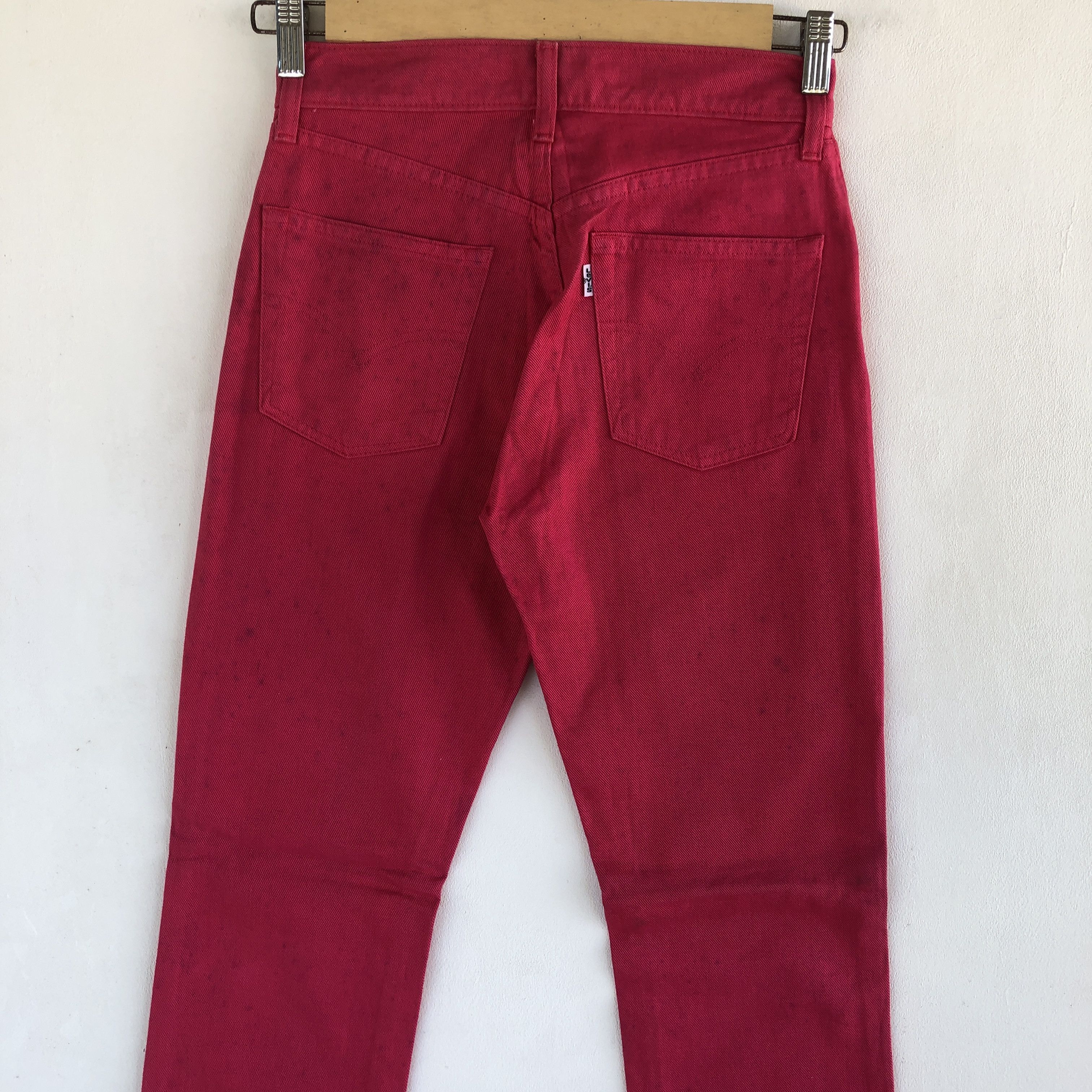 Levi's Vintage Lev's 554 Jeans Levis Pink Denim Pants Size 26" / US 2 / IT 38 - 4 Thumbnail