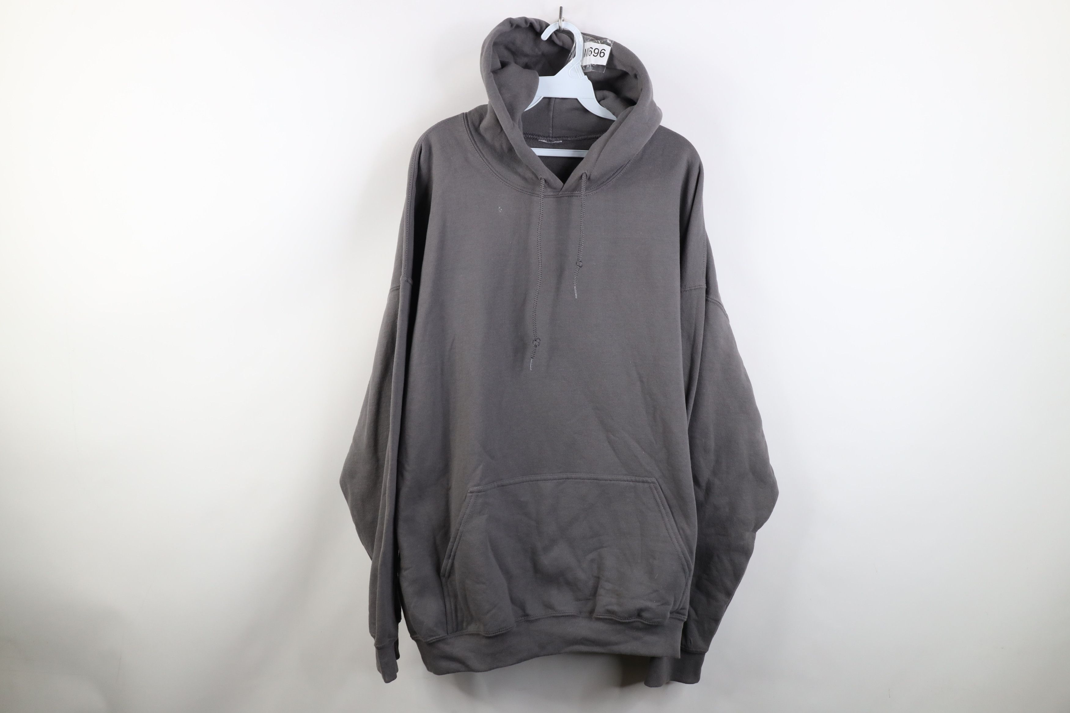 Vintage Vintage 90s Y2K Streetwear Heavy Hoodie Sweatshirt Gray Size US XXL / EU 58 / 5 - 1 Thumbnail