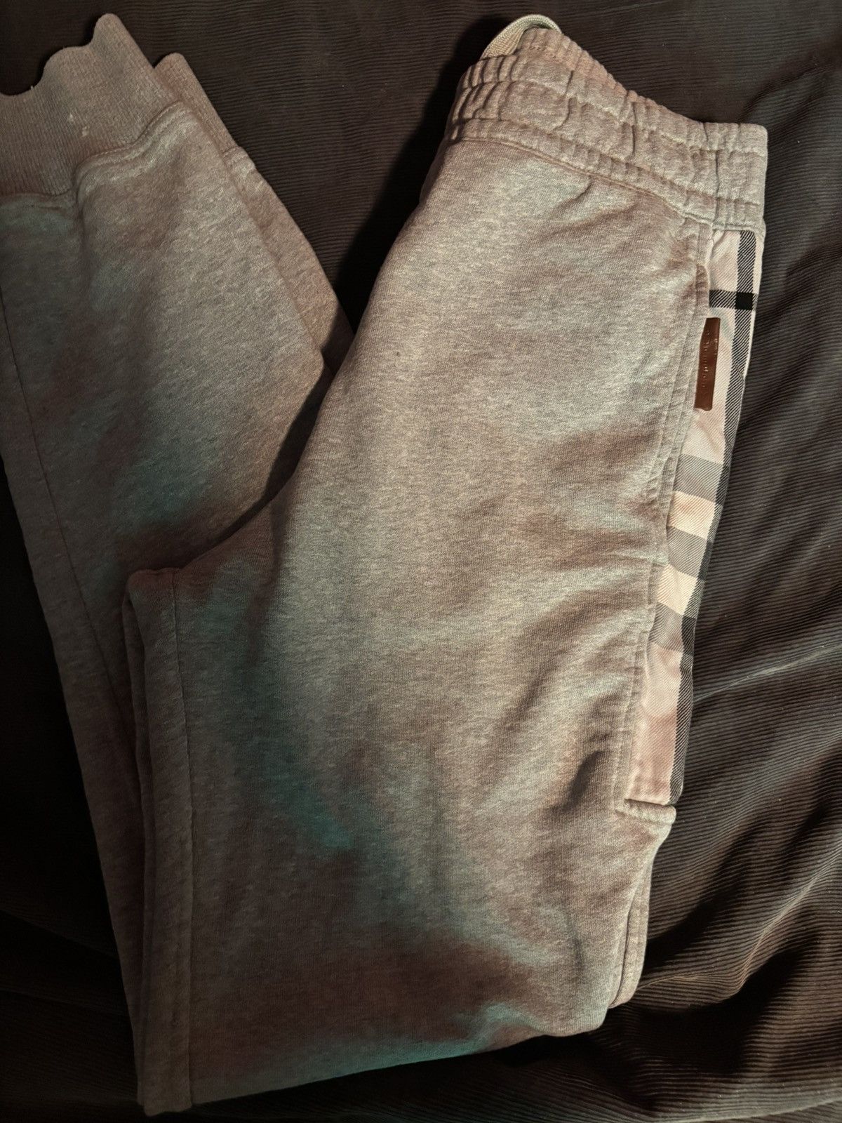 Burberry Grey Burberry check pants Size US 32 / EU 48 - 1 Thumbnail