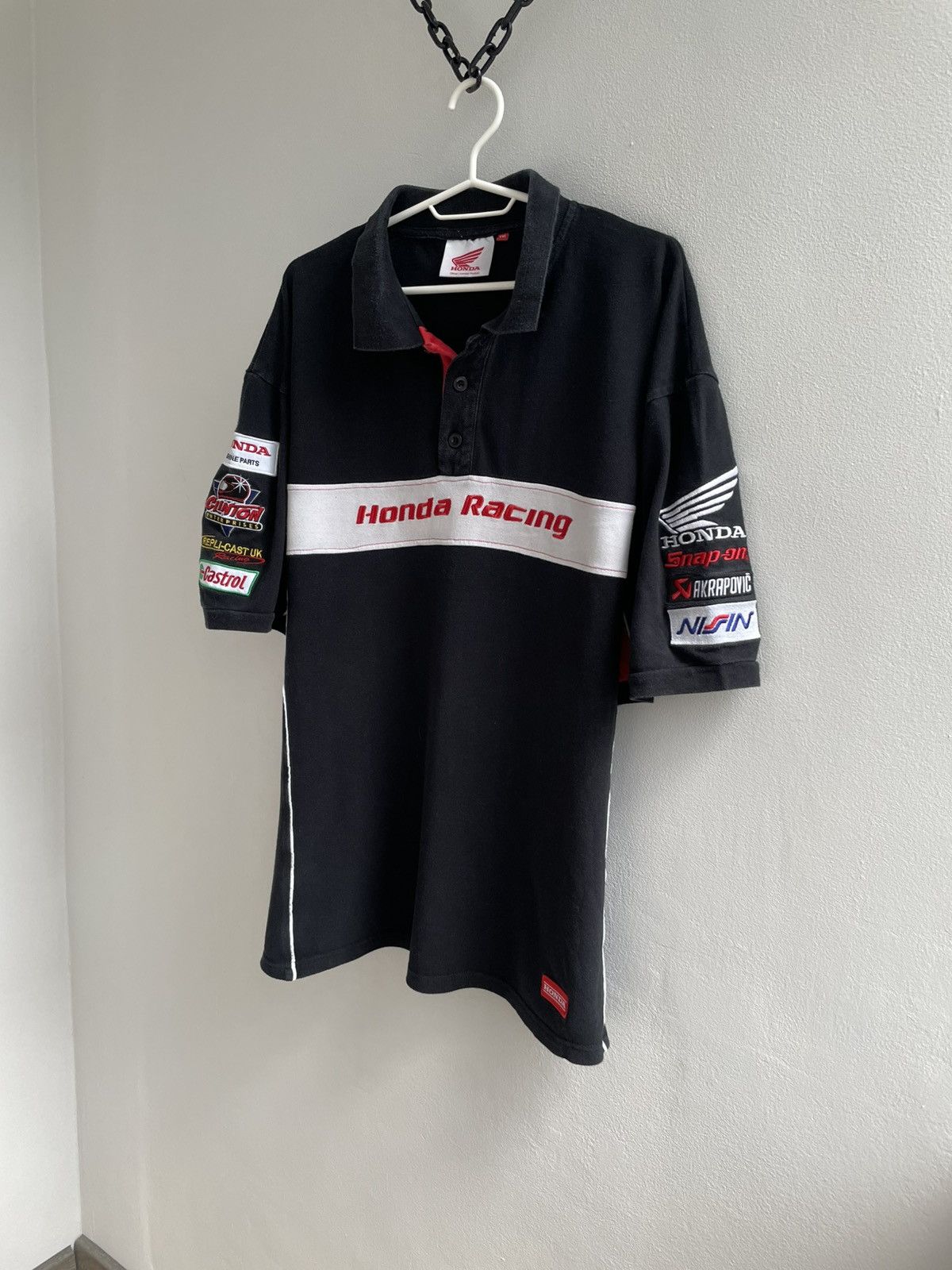 Formula 1 Vintage 90s Honda Racing Polo T Shirt Tee F1 Formula One Size US XXL / EU 58 / 5 - 2 Thumbnail