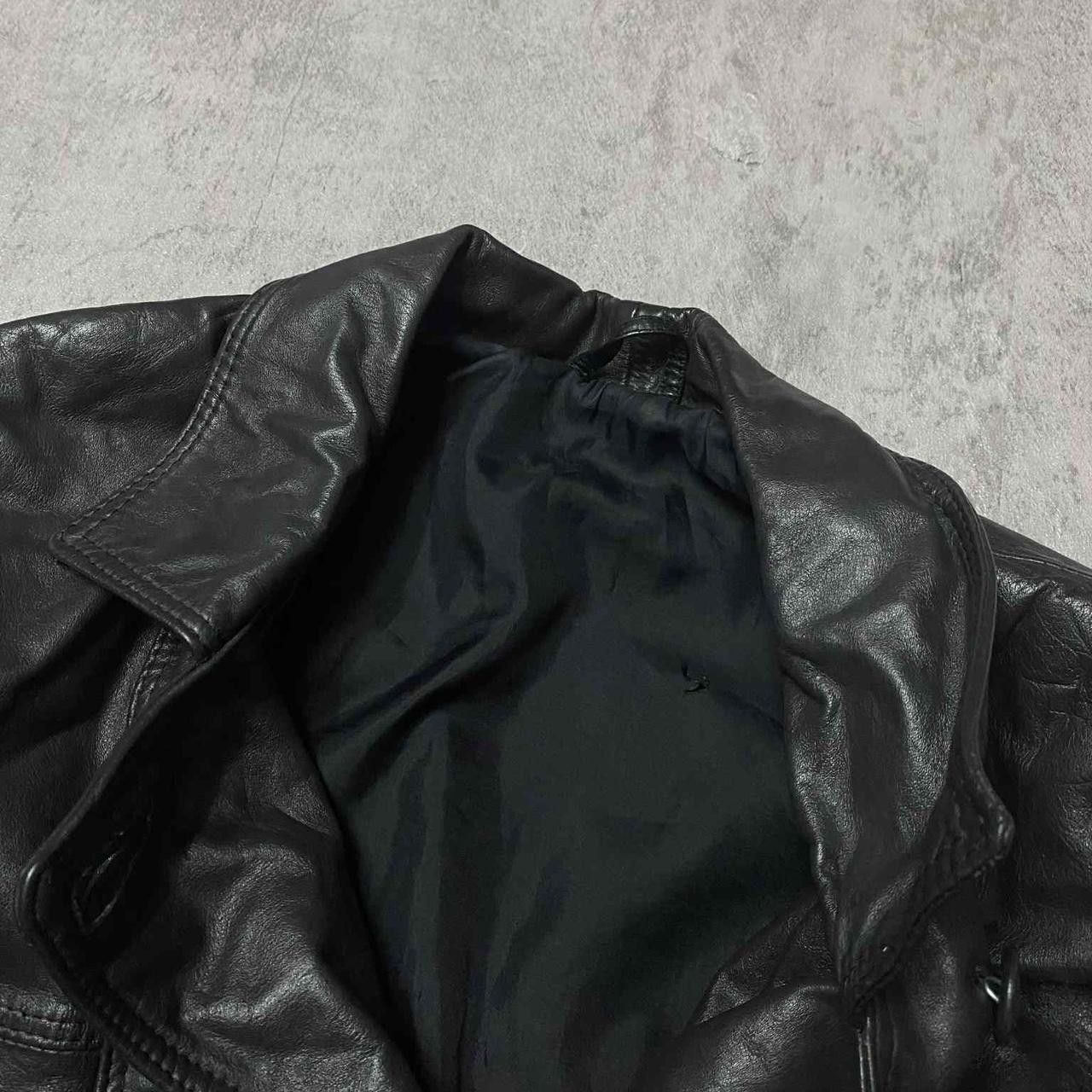 Other Black vintage leather jacket with a boxy fit leather #90s Size US M / EU 48-50 / 2 - 3 Thumbnail