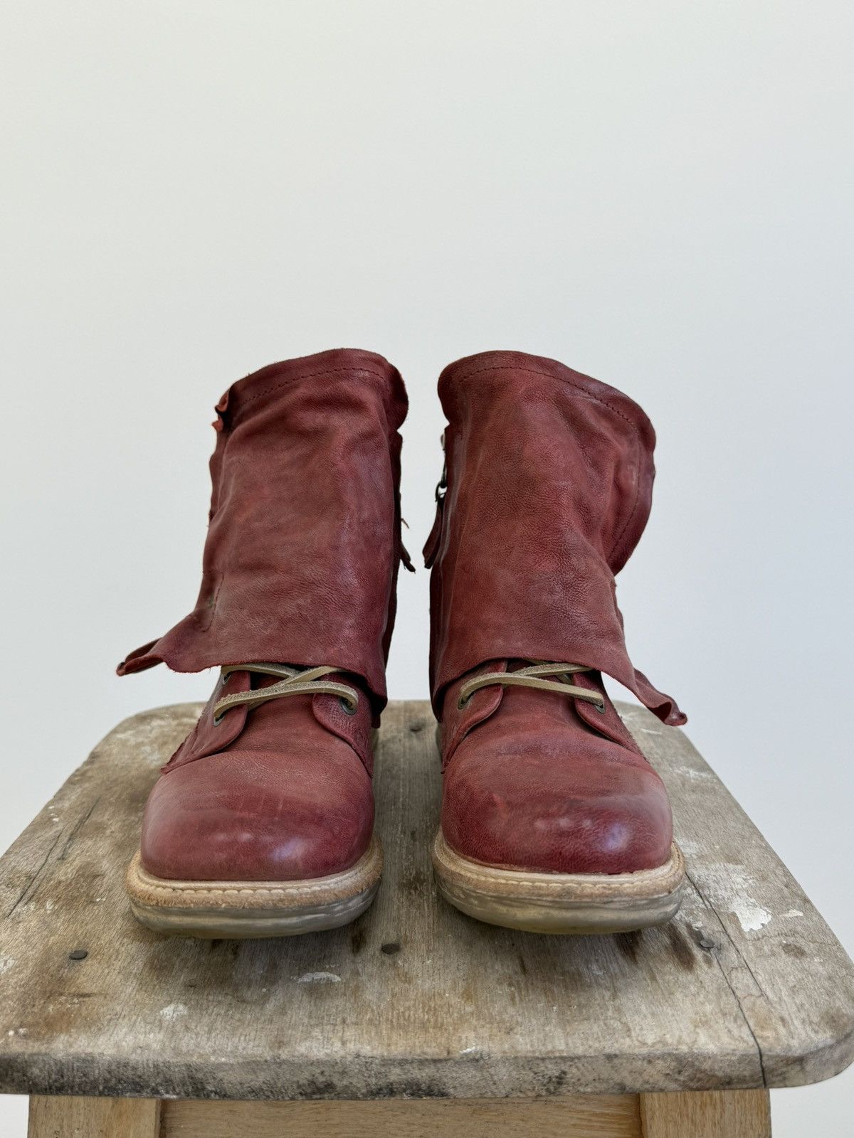 A.S.98 A.S. 98 If Six Was Nine Style Leather Boots Avant Garde Size US 7 / IT 37 - 7 Thumbnail