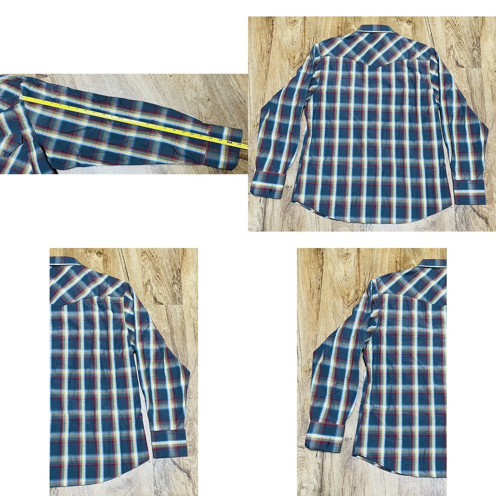 Vintage VINTAGE Rodeo Button-Up Plaid Shirt XL Mens Long Sleeve Western Wear Size US XL / EU 56 / 4 - 8 Thumbnail