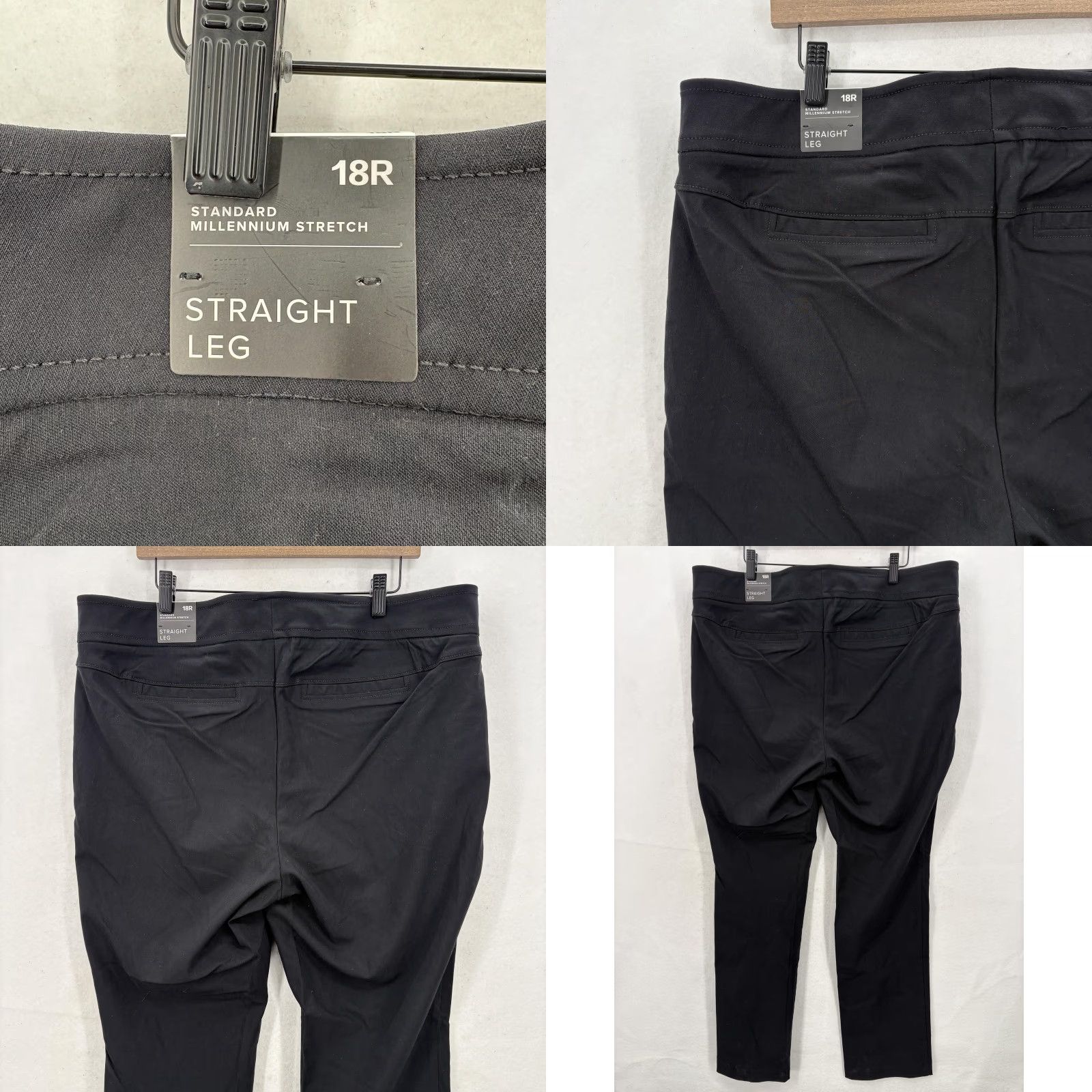 Torrid Torrid Pants Womens 18 Black Straight Leg Deluxe Stretch Career Work NWT Size 40" / US 18 - 9 Thumbnail
