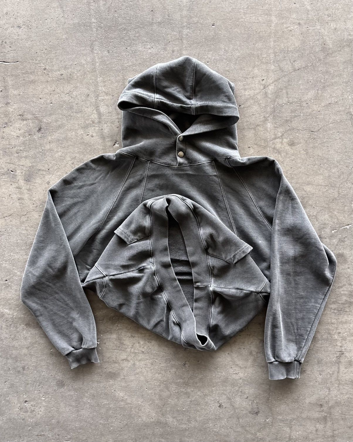 Vintage Cpgn Studio Stone Washed Grey Boxy Hoodie Size US M / EU 48-50 / 2 - 4 Thumbnail
