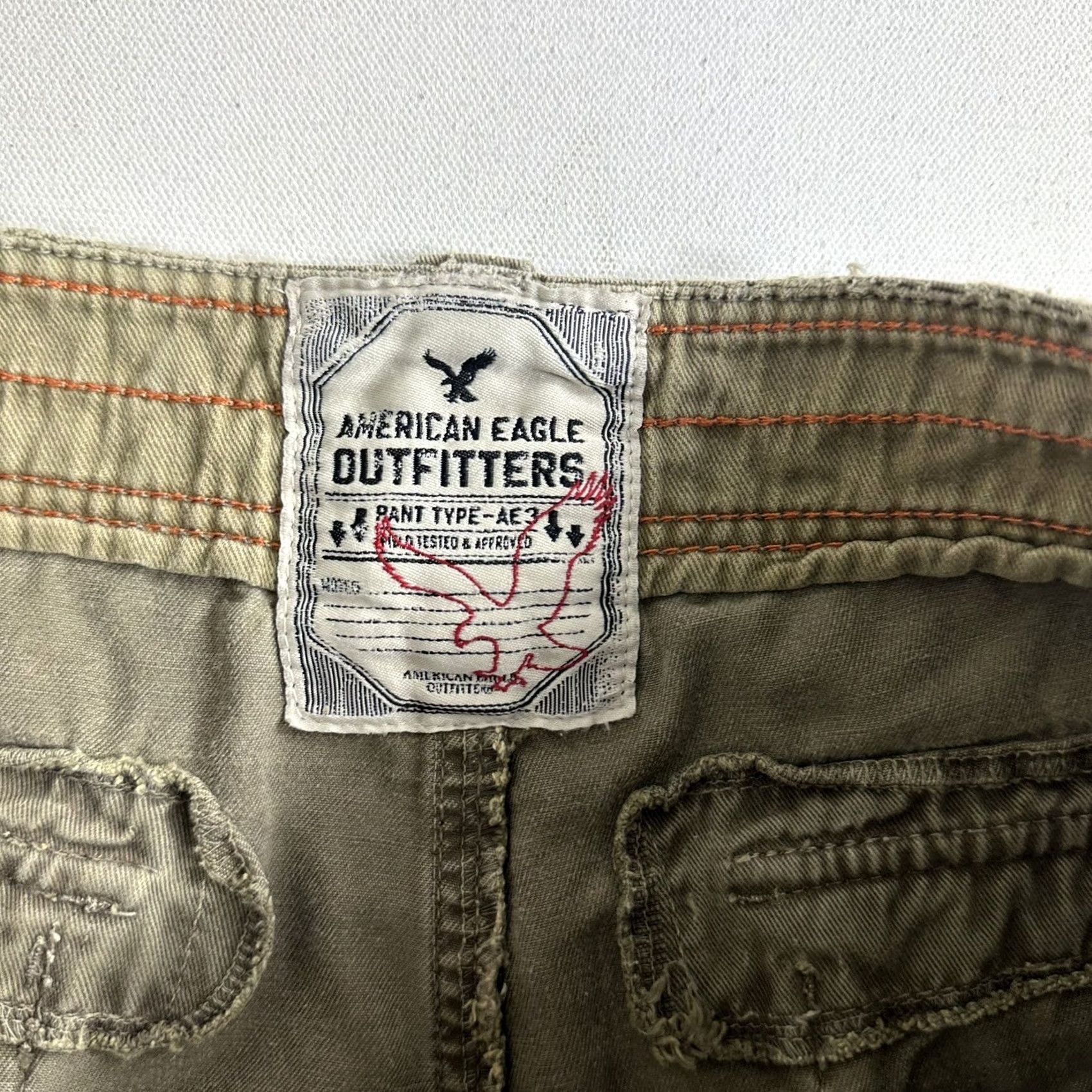 American Eagle Outfitters VINTAGE American Eagle Shorts Mens 30 Green Cargo 10" Classic Baggy Military Twill VTG Size US 30 / EU 46 - 7 Thumbnail