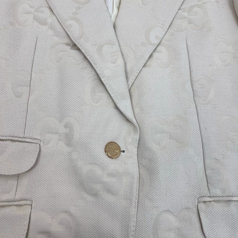 Gucci Gucci Beige full logo suit 2502-Nextarrow Size 42R - 7 Thumbnail