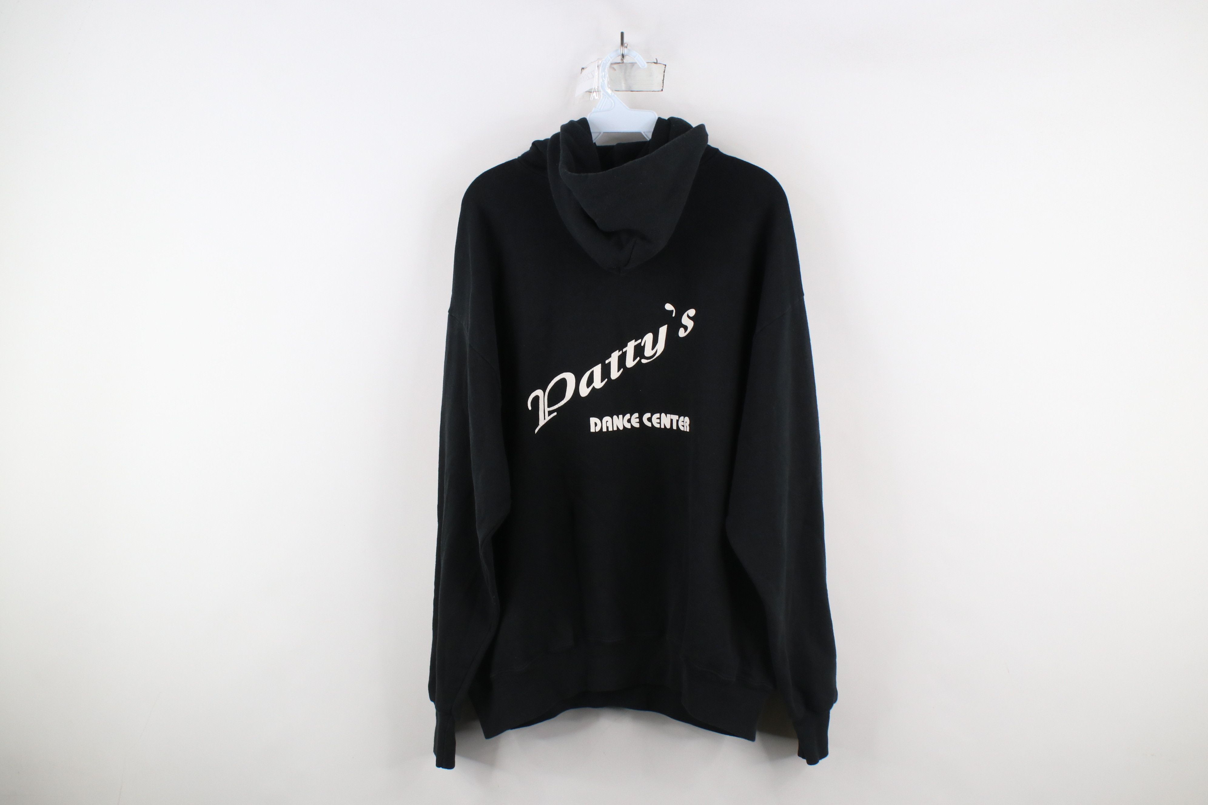 Vintage Vintage 90s Pattys Dance Center Hoodie Sweatshirt Black USA Size US XL / EU 56 / 4 - 11 Thumbnail