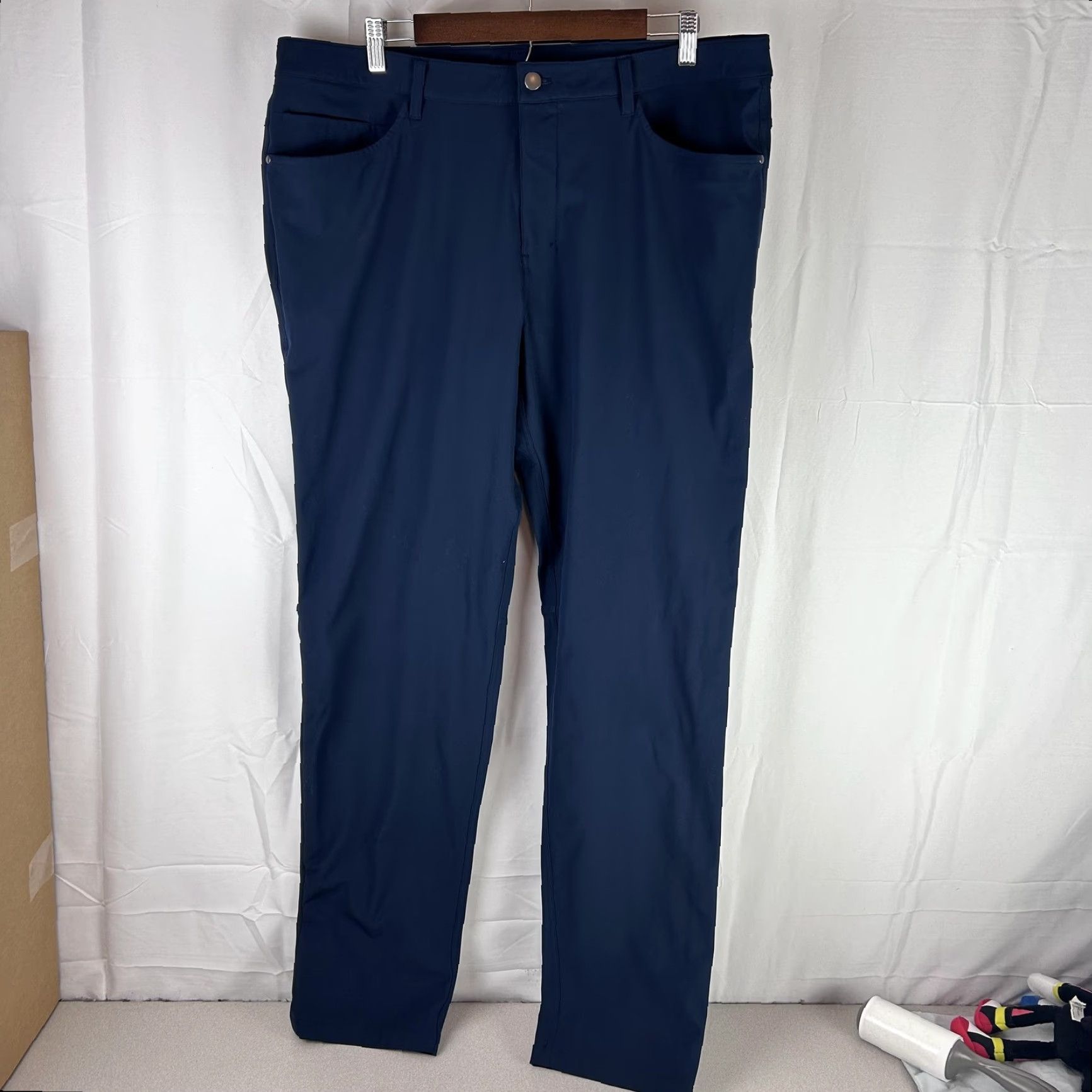 Lululemon Lululemon Pants Mens 38 Navy ABC 5-Pocket Performance Casual Work Travel Stretch Pants Size US 38 / EU 54 - 2 Thumbnail