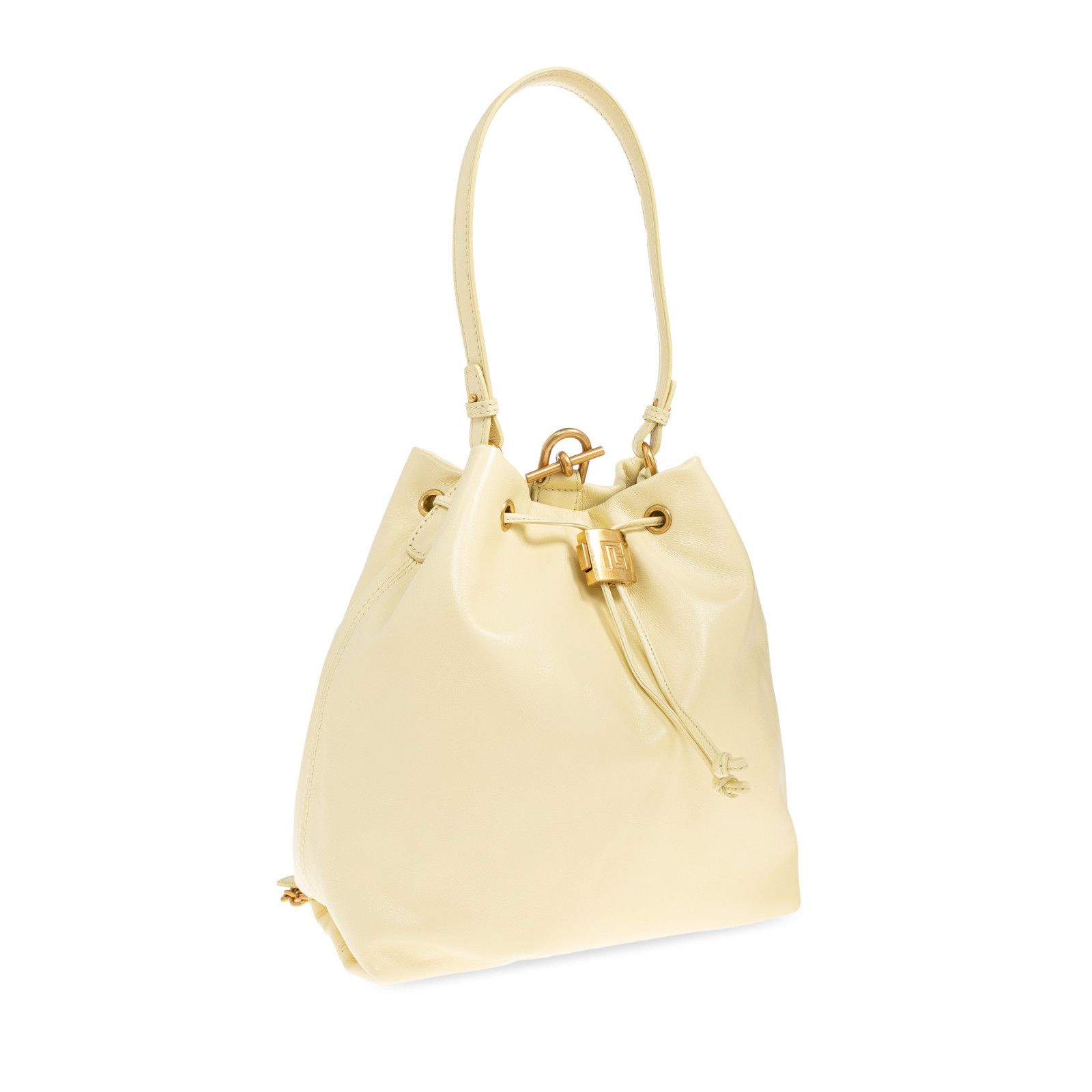 Balmain BALMAIN Pulse $2295 Yellow Leather Backpack New & Authentic Size ONE SIZE - 3 Thumbnail
