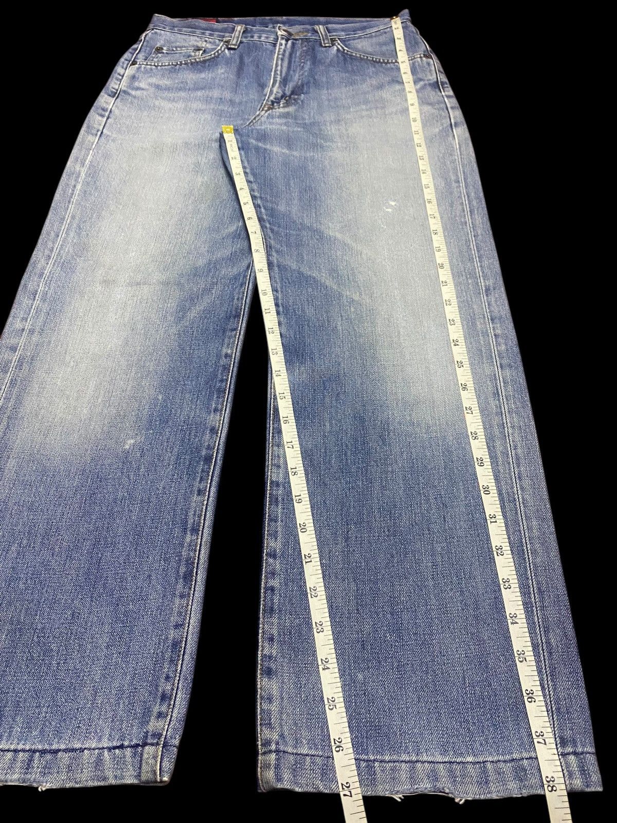 Edwin Vintage Edwin 503z Faded Wash Distressed Loose Jeans Size US 30 / EU 46 - 17 Thumbnail