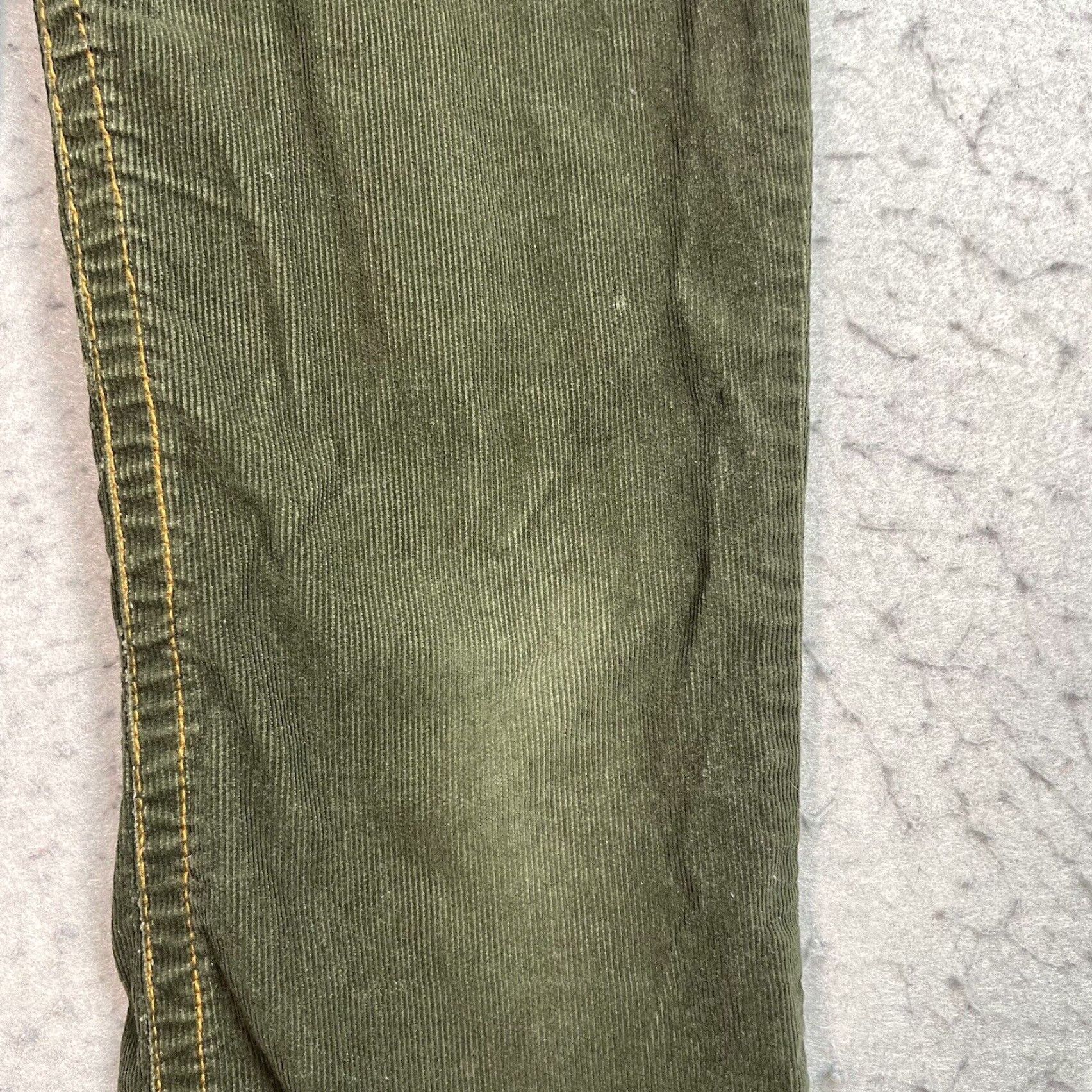 Tommy Hilfiger VINTAGE Tommy Hilfiger Women's Corduroy Pants 2000s Y2K Hipster Bootcut 10P Green Size 32" / US 10 / IT 46 - 7 Thumbnail