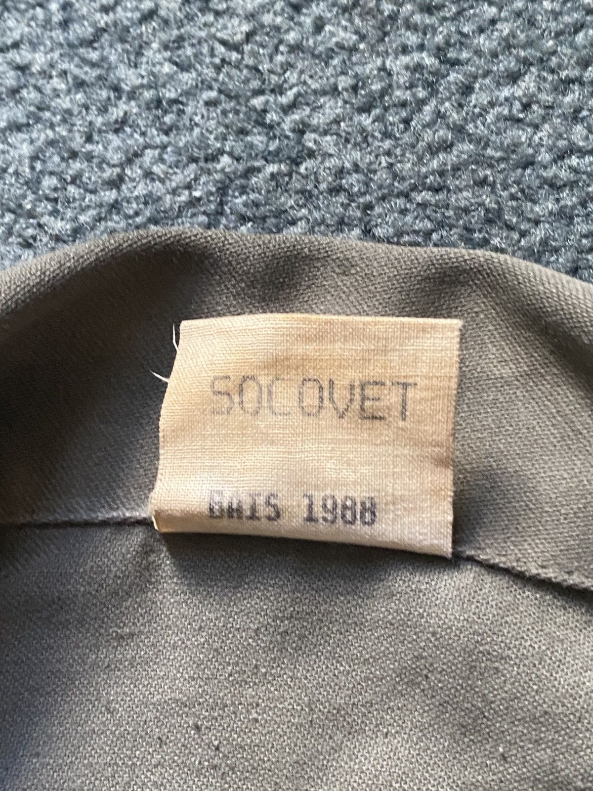 Vintage VINTAGE 80s FRENCH MILITARY F2 OLIVE DRAB JACKET Size US L / EU 52-54 / 3 - 5 Thumbnail