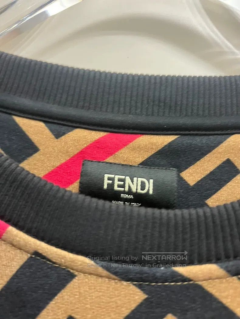 Fendi Fendi Printed Logo Sweatshirt Size US M / EU 48-50 / 2 - 2 Thumbnail