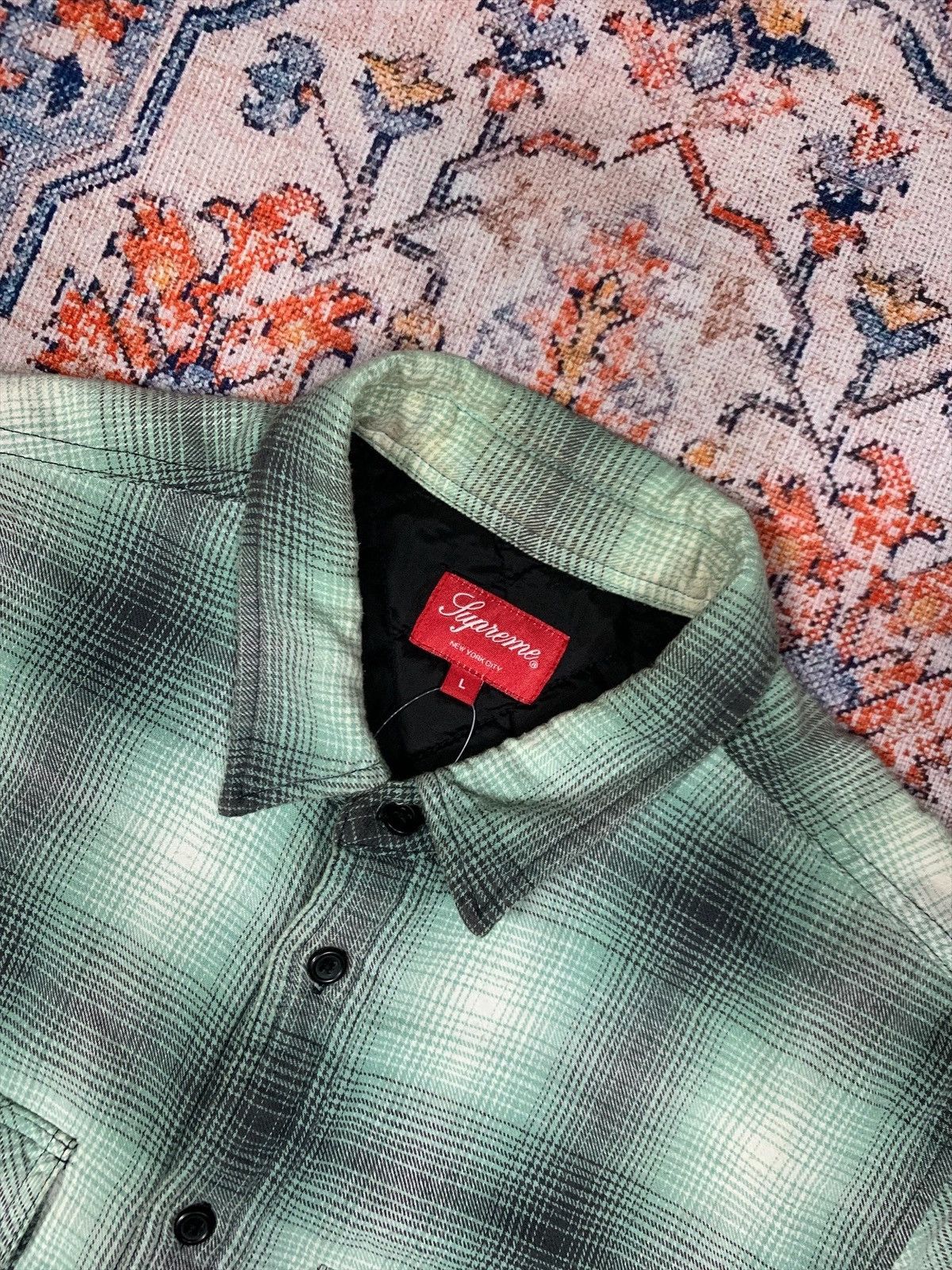 Supreme Supreme Quilted Shadow Plaid Flannel Size US L / EU 52-54 / 3 - 3 Thumbnail