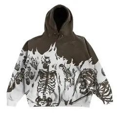 Japanese Brand Designer Streetwear Skeleton Graphic Hoodie Punk Gothic Size US M / EU 48-50 / 2 - 6 Thumbnail