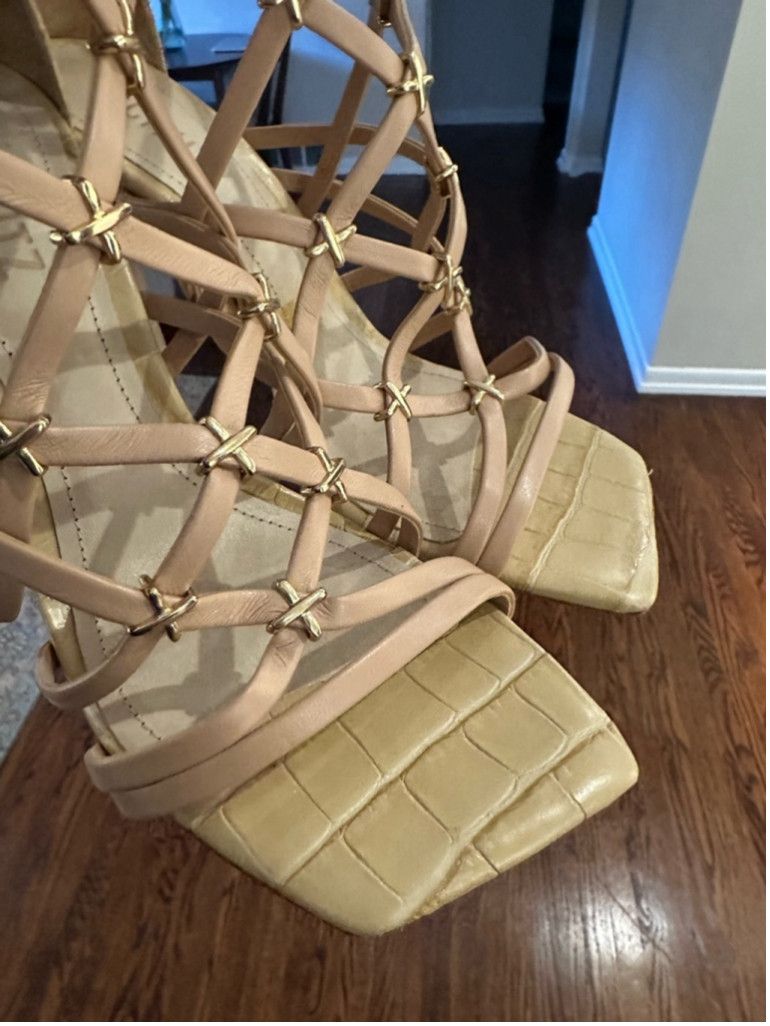 SCHUTZ Women's Schutz Heels Size 7.5B Light Wood Size US 7.5 / IT 37.5 - 7 Thumbnail