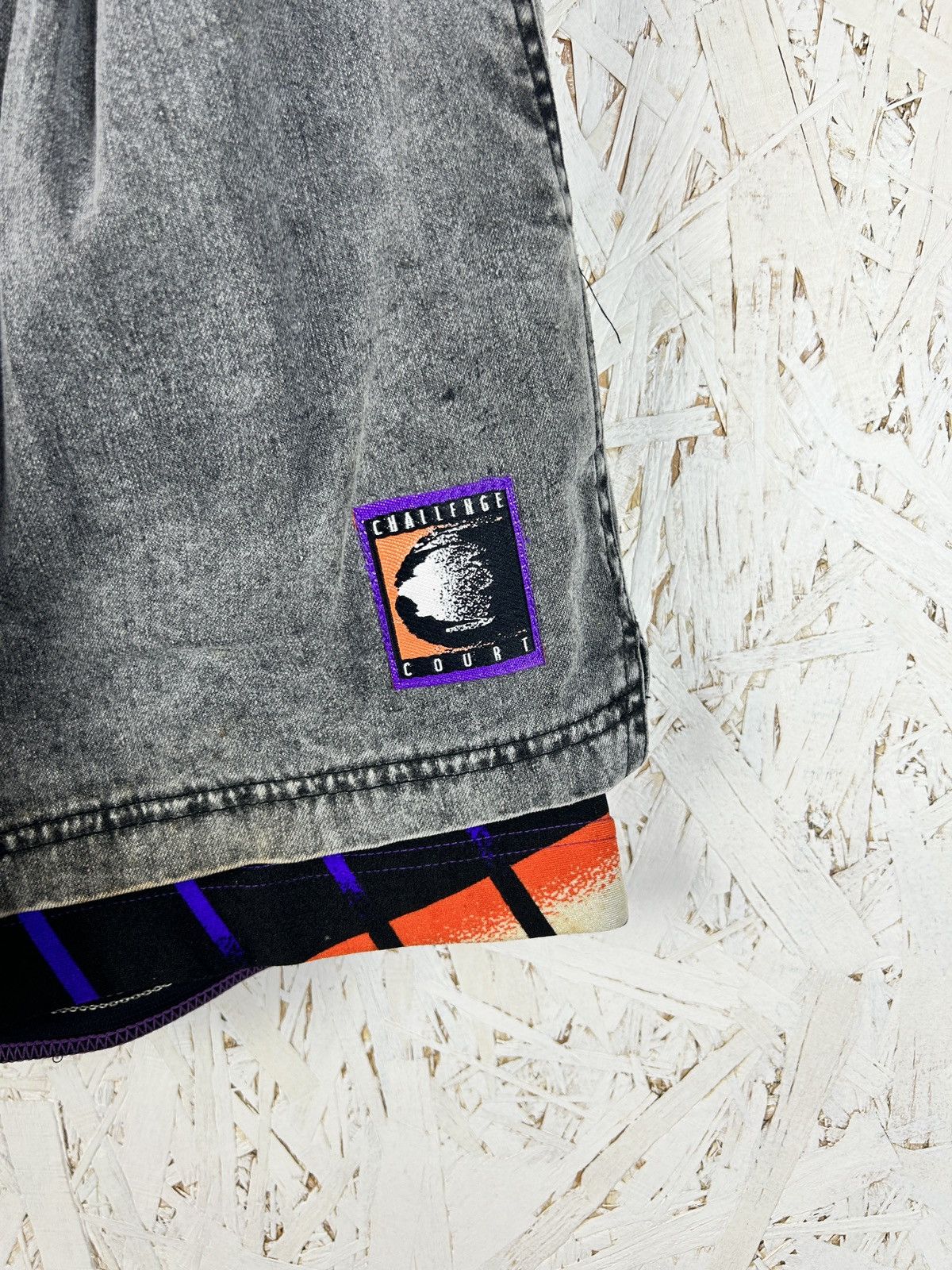 Vintage 90s Nike Challenge Court Andre Agassi 1992 Acid Wash Shorts Size US 36 / EU 52 - 2 Thumbnail