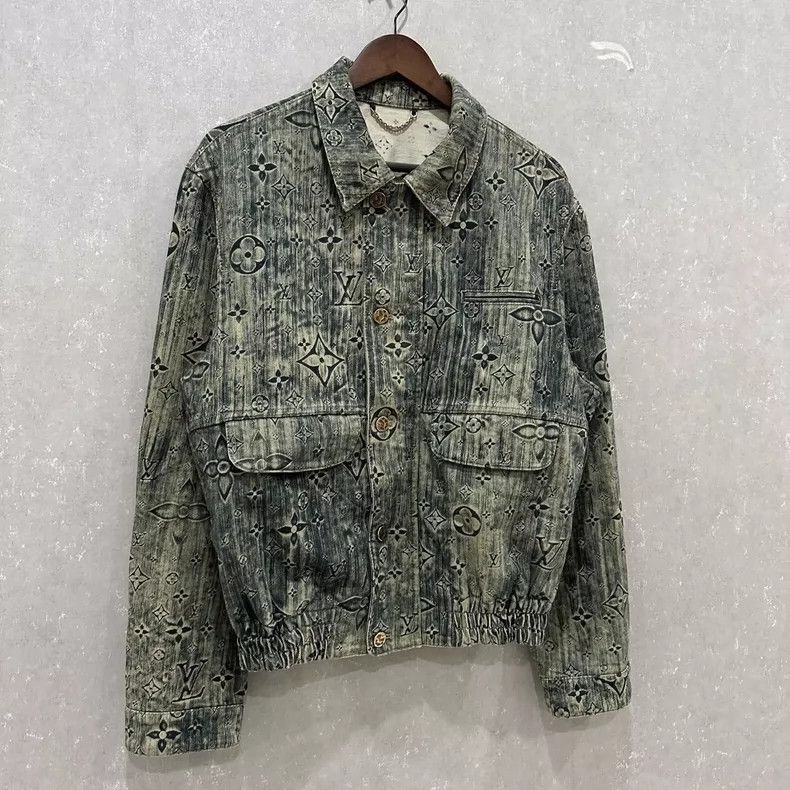 Louis Vuitton Louis Vuitton Old tie-dye presbyopic full logo denim jacket Size US M / EU 48-50 / 2 - 3 Thumbnail