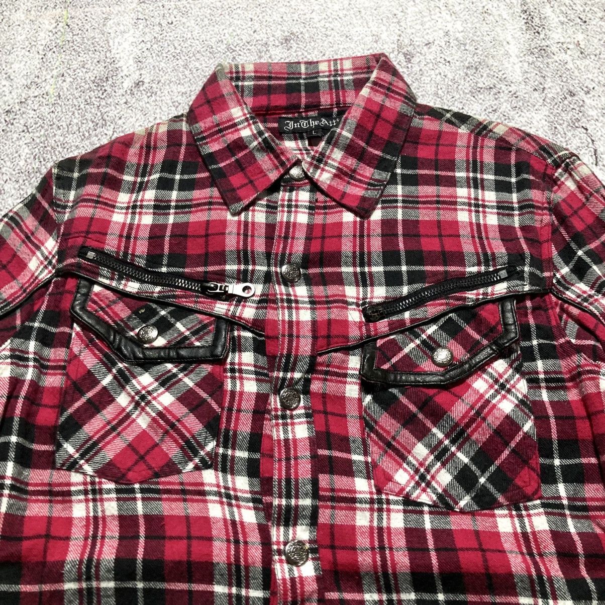 In The Attic 2000s In The Attic Plaid Flanel Button Shirt Punk Lgb Style Size US M / EU 48-50 / 2 - 4 Thumbnail